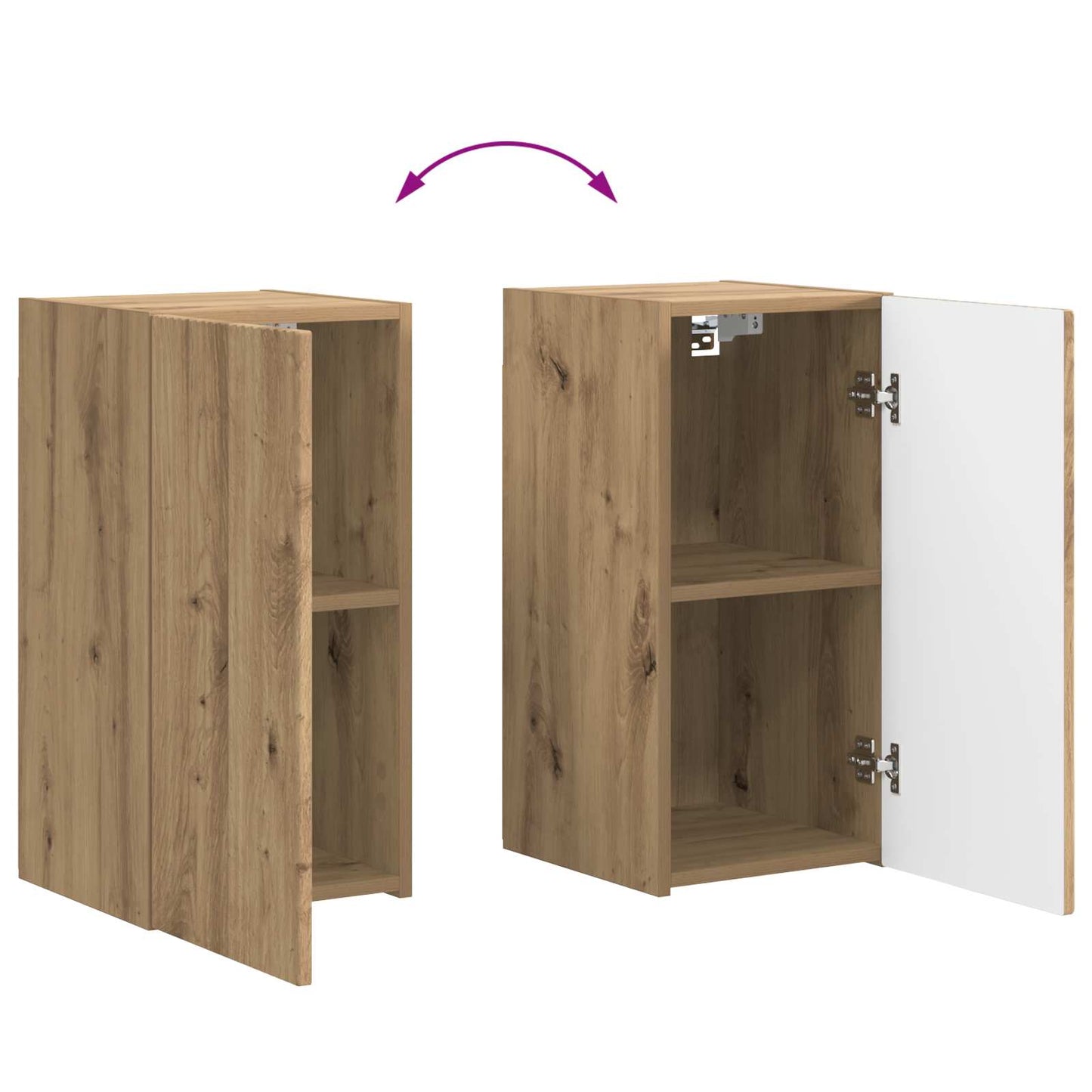 TV-Schrankset 6 pcs Artisan-Eiche Holzwerkstoff