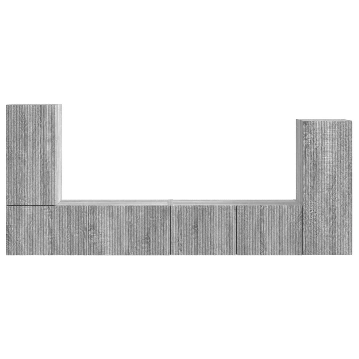 TV-Schrankset 4 pcs Graues Sonoma Holzwerkstoff