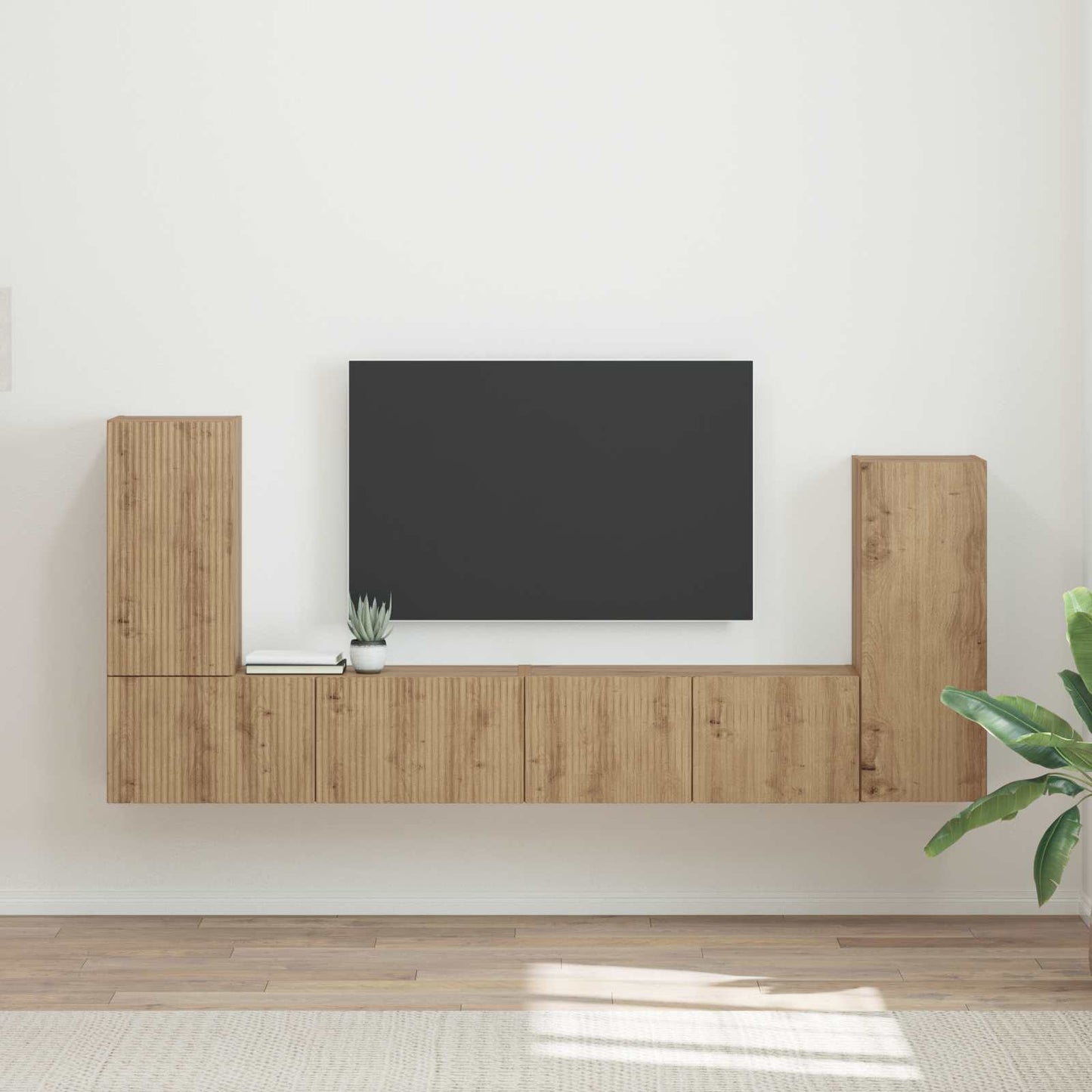 TV-Schrankset 4 pcs Artisan-Eiche Holzwerkstoff