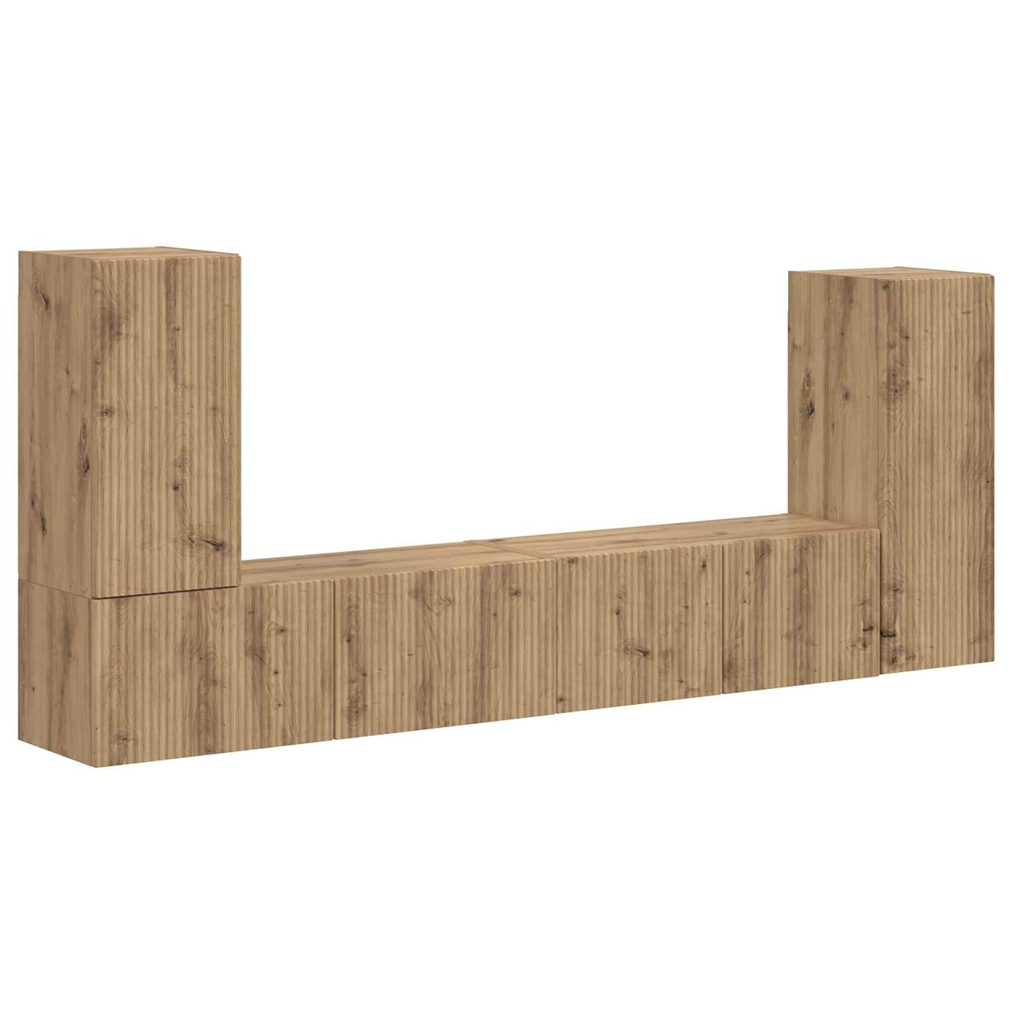 TV-Schrankset 4 pcs Artisan-Eiche Holzwerkstoff