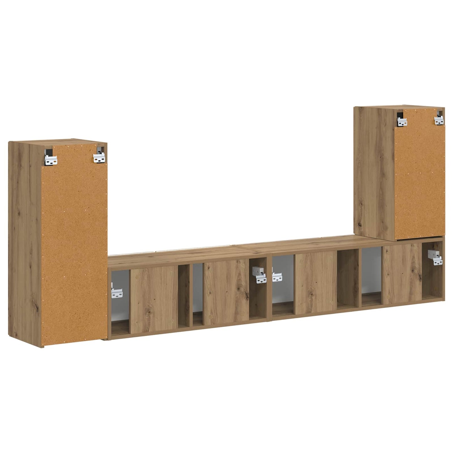 TV-Schrankset 4 pcs Artisan-Eiche Holzwerkstoff