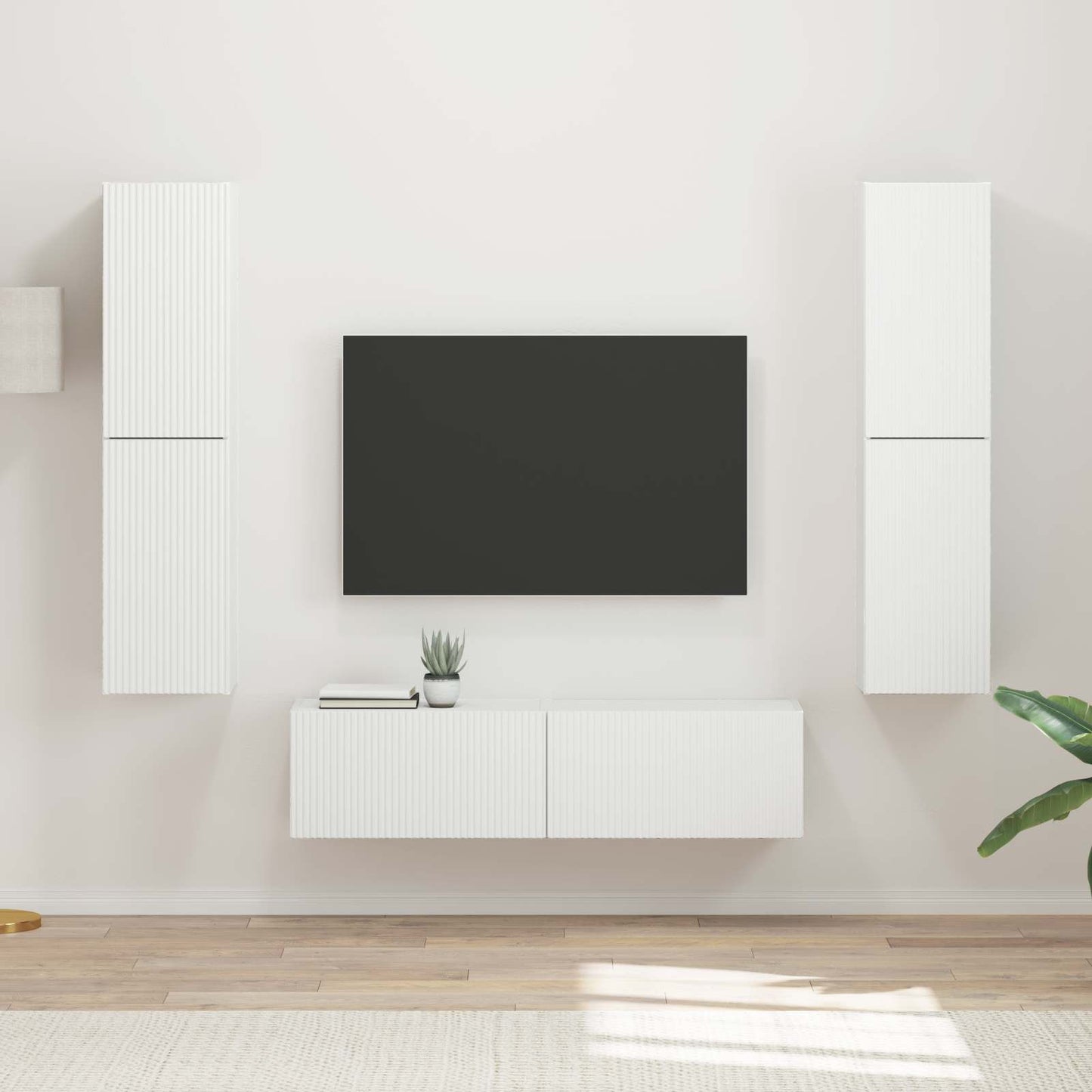 TV-Schrankset 6 pcs Weiß Holzwerkstoff