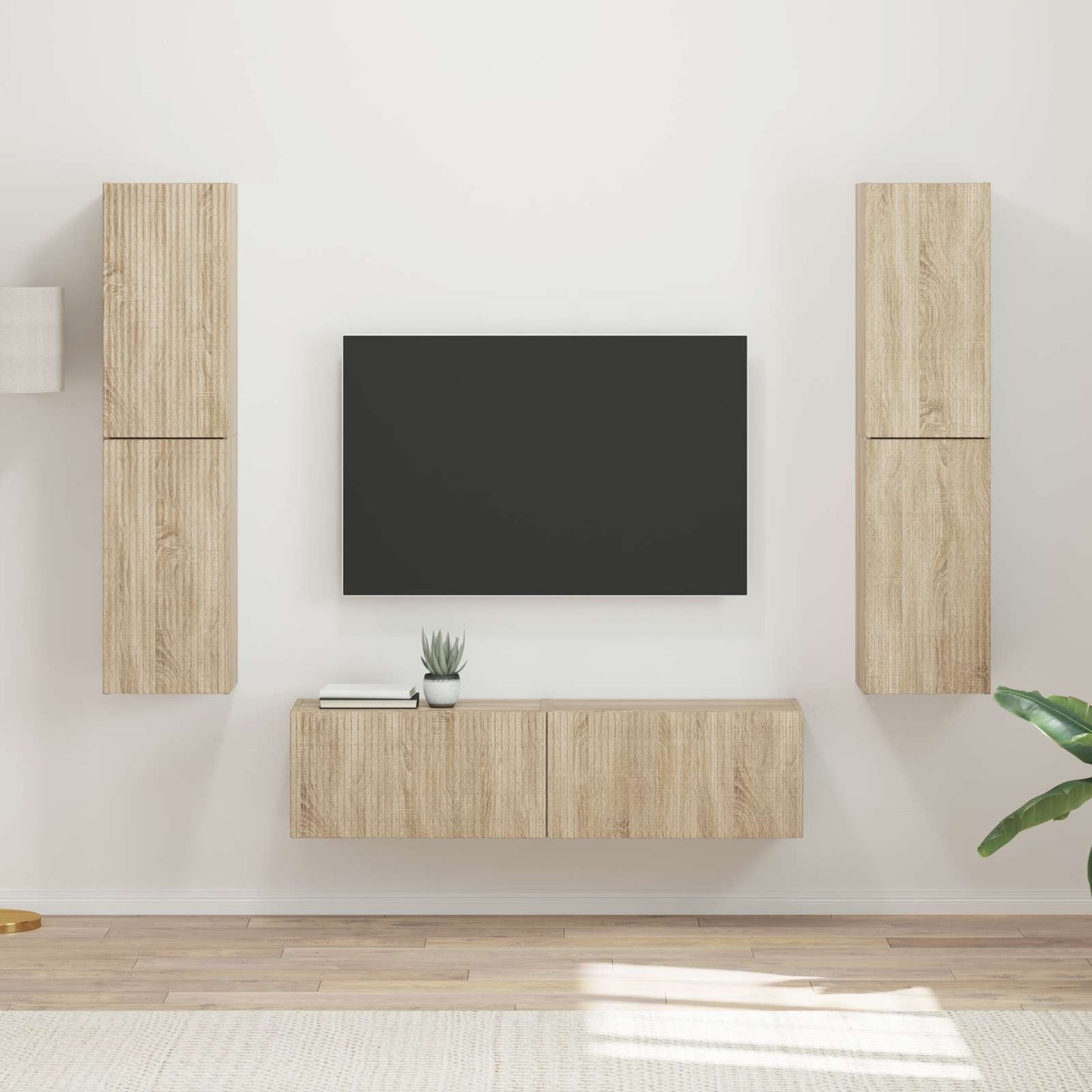 TV-Schrankset 6 pcs Sonoma-Eiche Holzwerkstoff