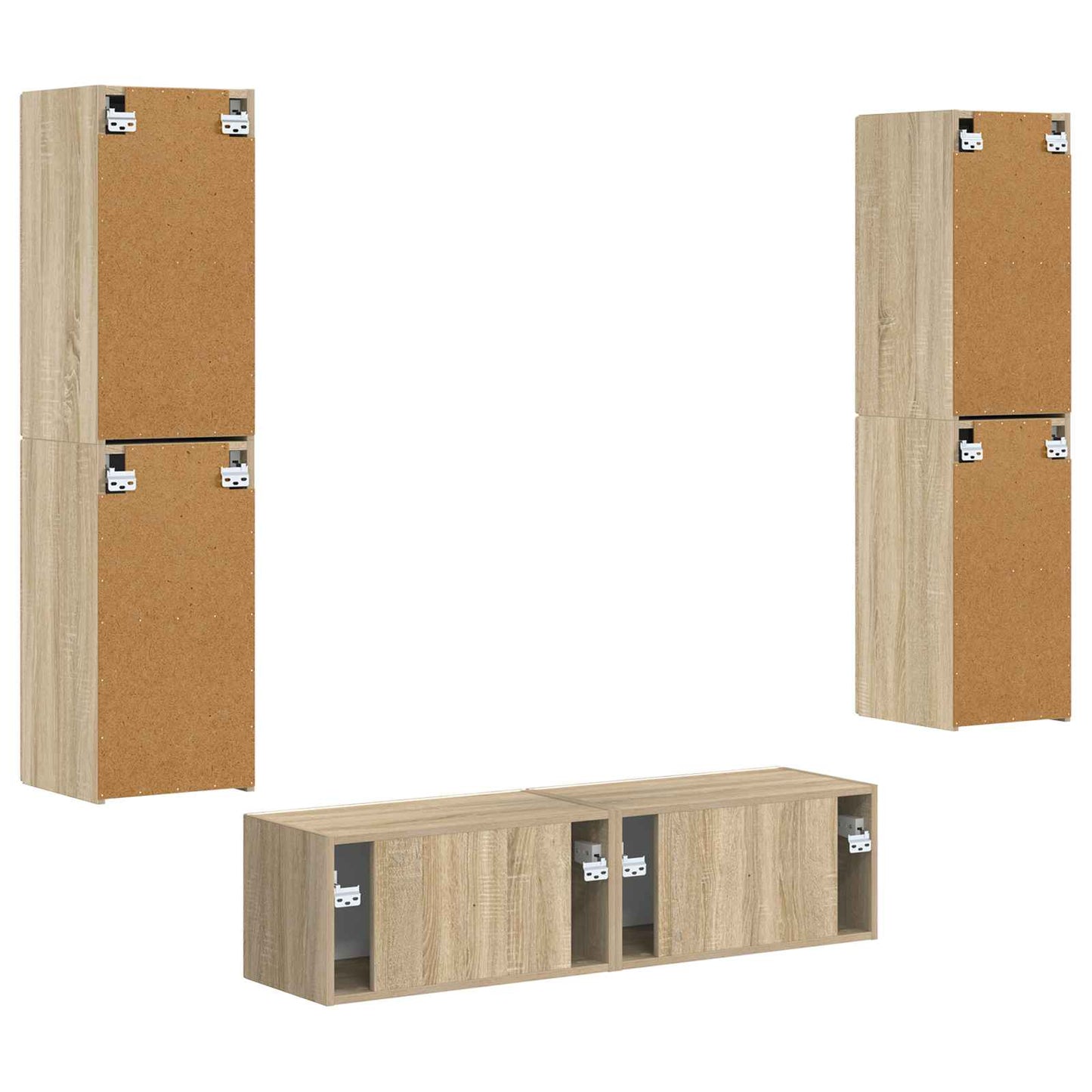 TV-Schrankset 6 pcs Sonoma-Eiche Holzwerkstoff