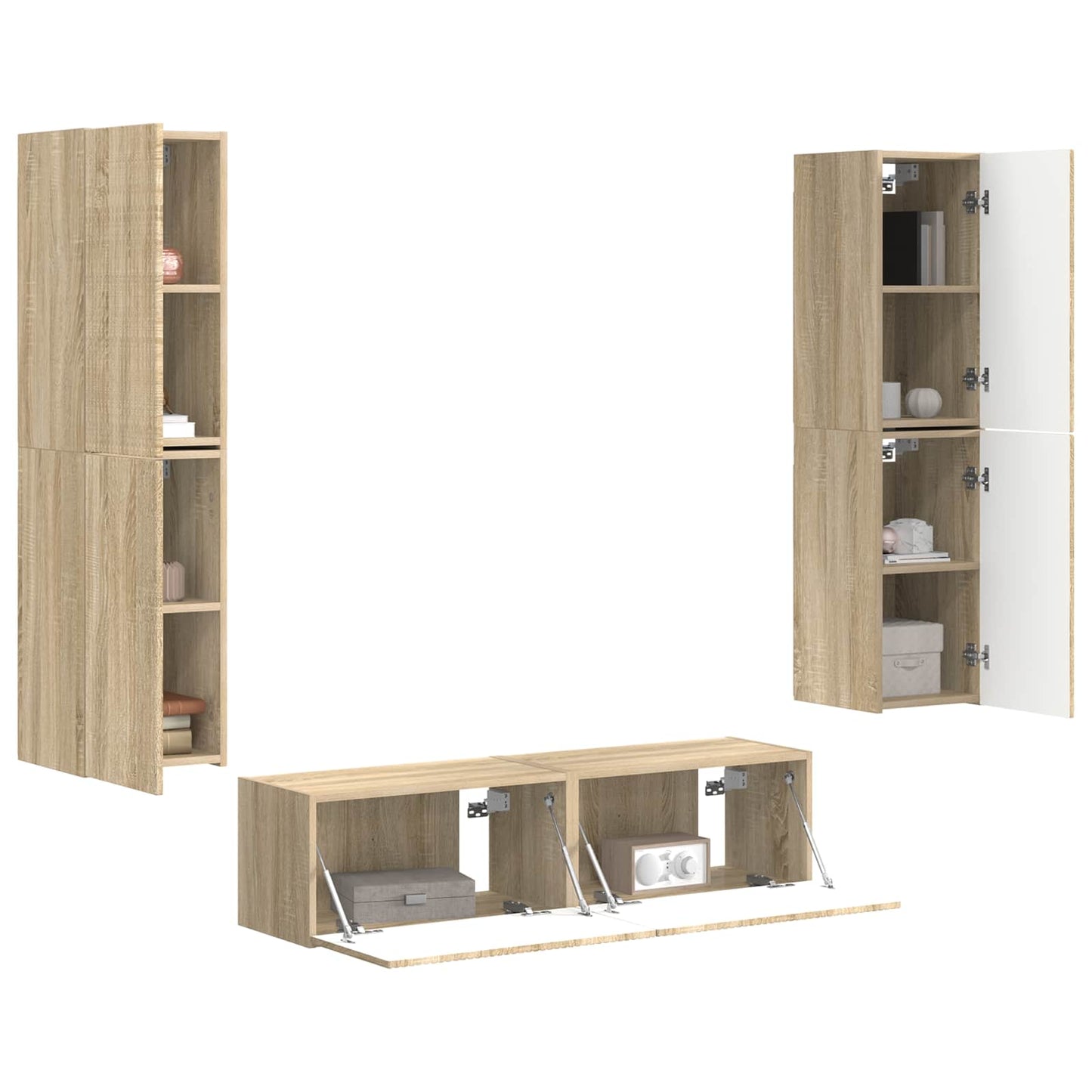 TV-Schrankset 6 pcs Sonoma-Eiche Holzwerkstoff