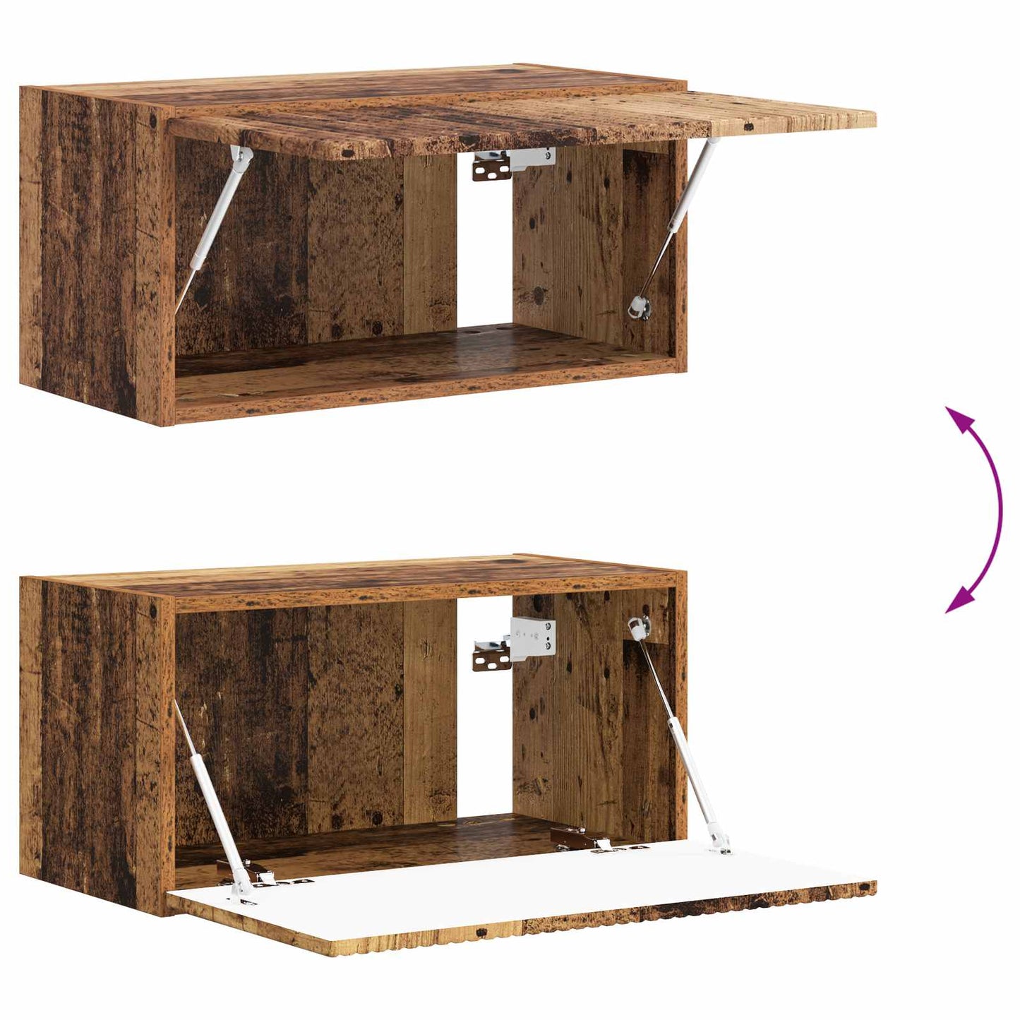 TV-Schrankset 6 pcs Altholz Holzwerkstoff