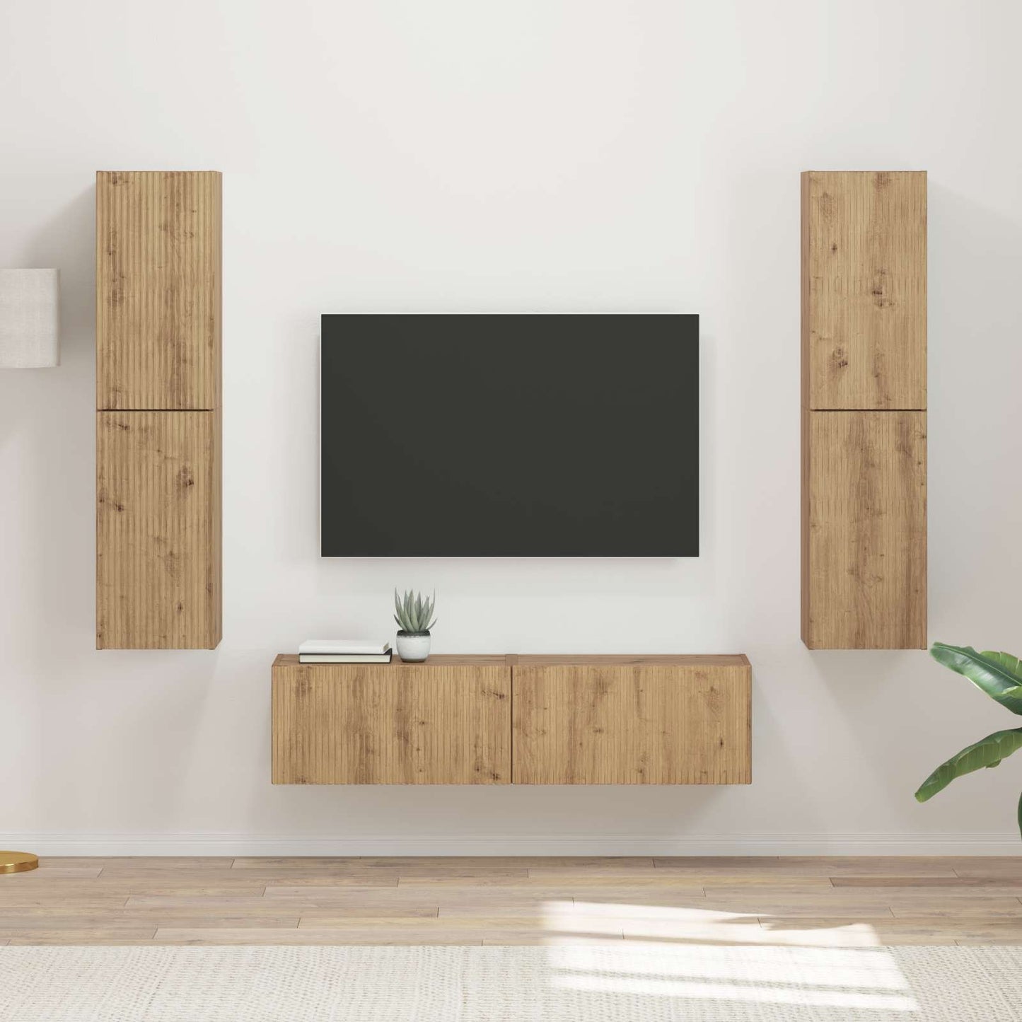 TV-Schrankset 6 pcs Artisan-Eiche Holzwerkstoff