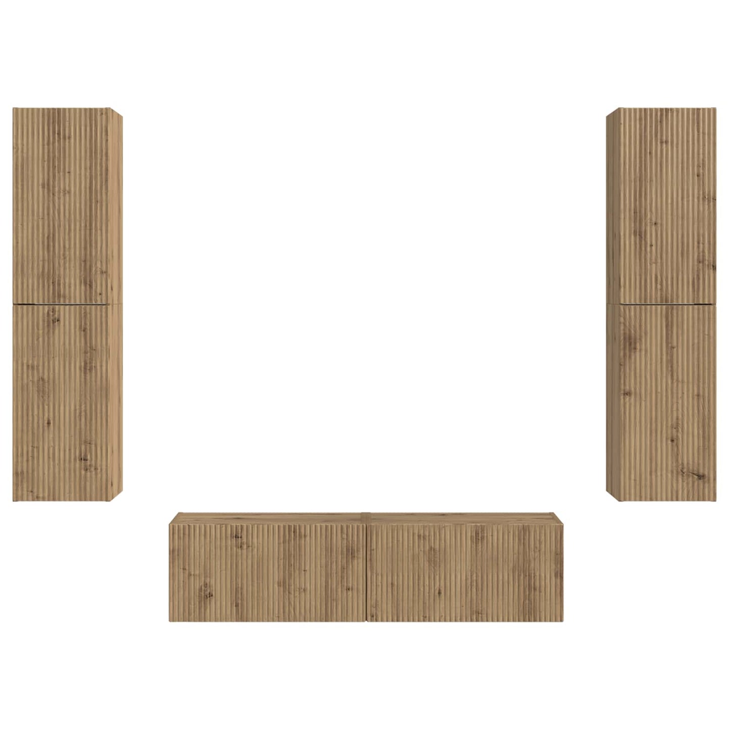 TV-Schrankset 6 pcs Artisan-Eiche Holzwerkstoff