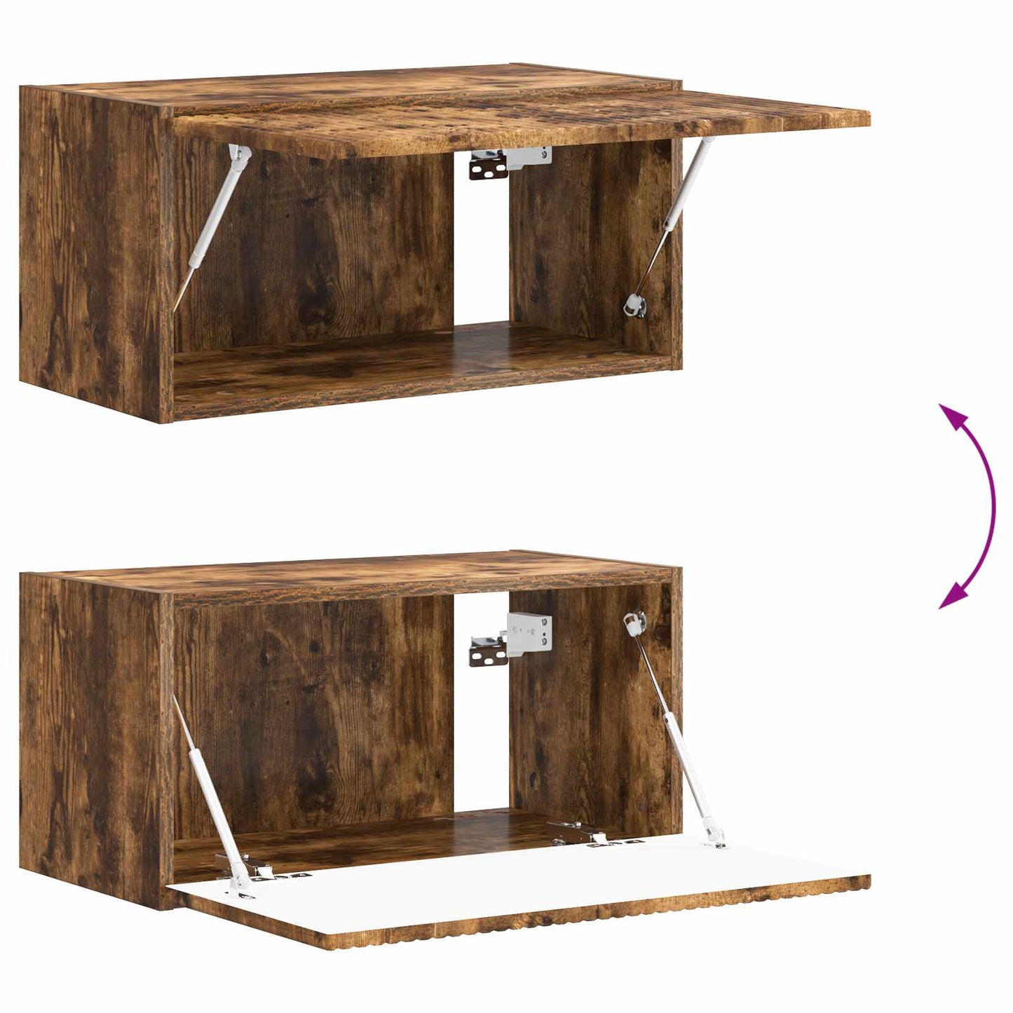 TV-Schrankset 8 pcs Geräucherte Eiche Holzwerkstoff
