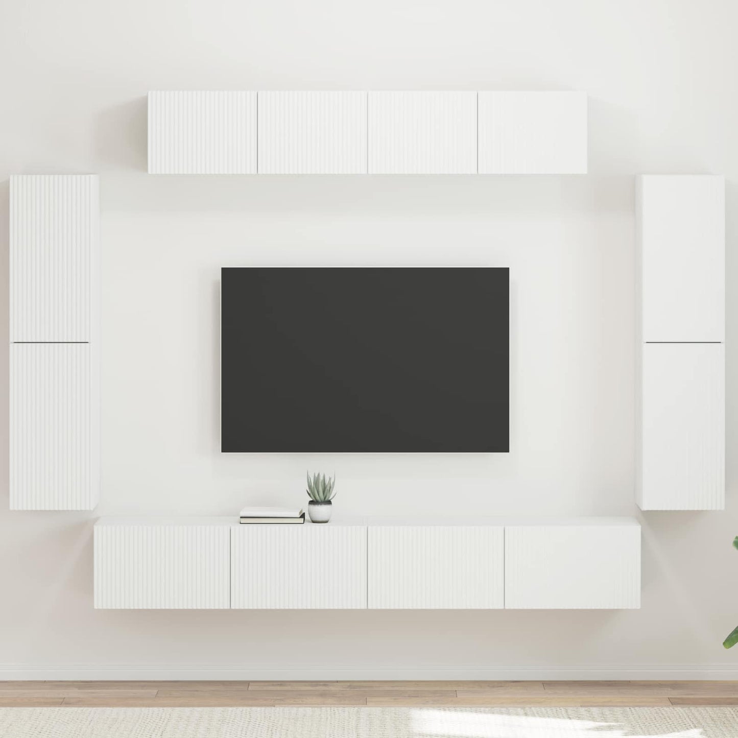 TV-Schränk 8 pcs Weiß