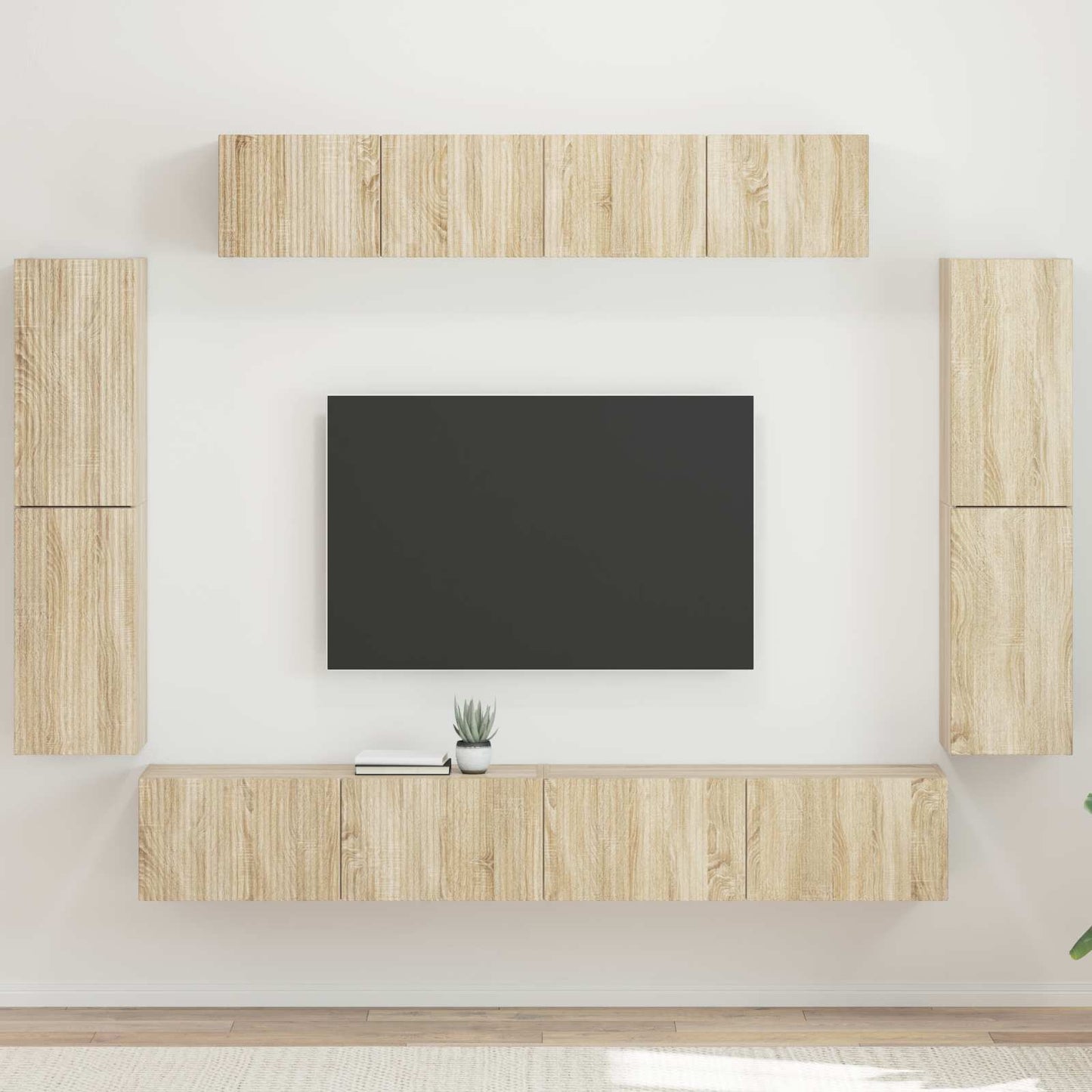 TV-Schränk 8 pcs Sonoma-Eiche