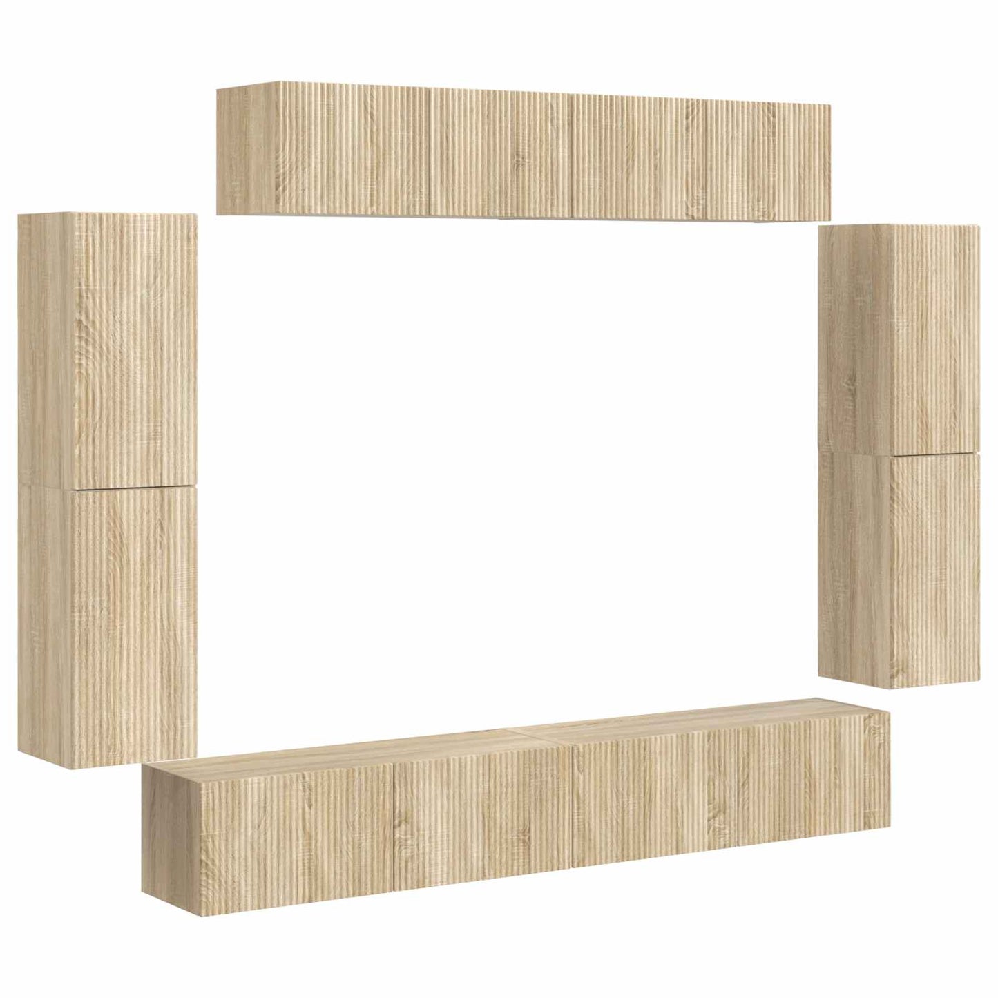 TV-Schränk 8 pcs Sonoma-Eiche