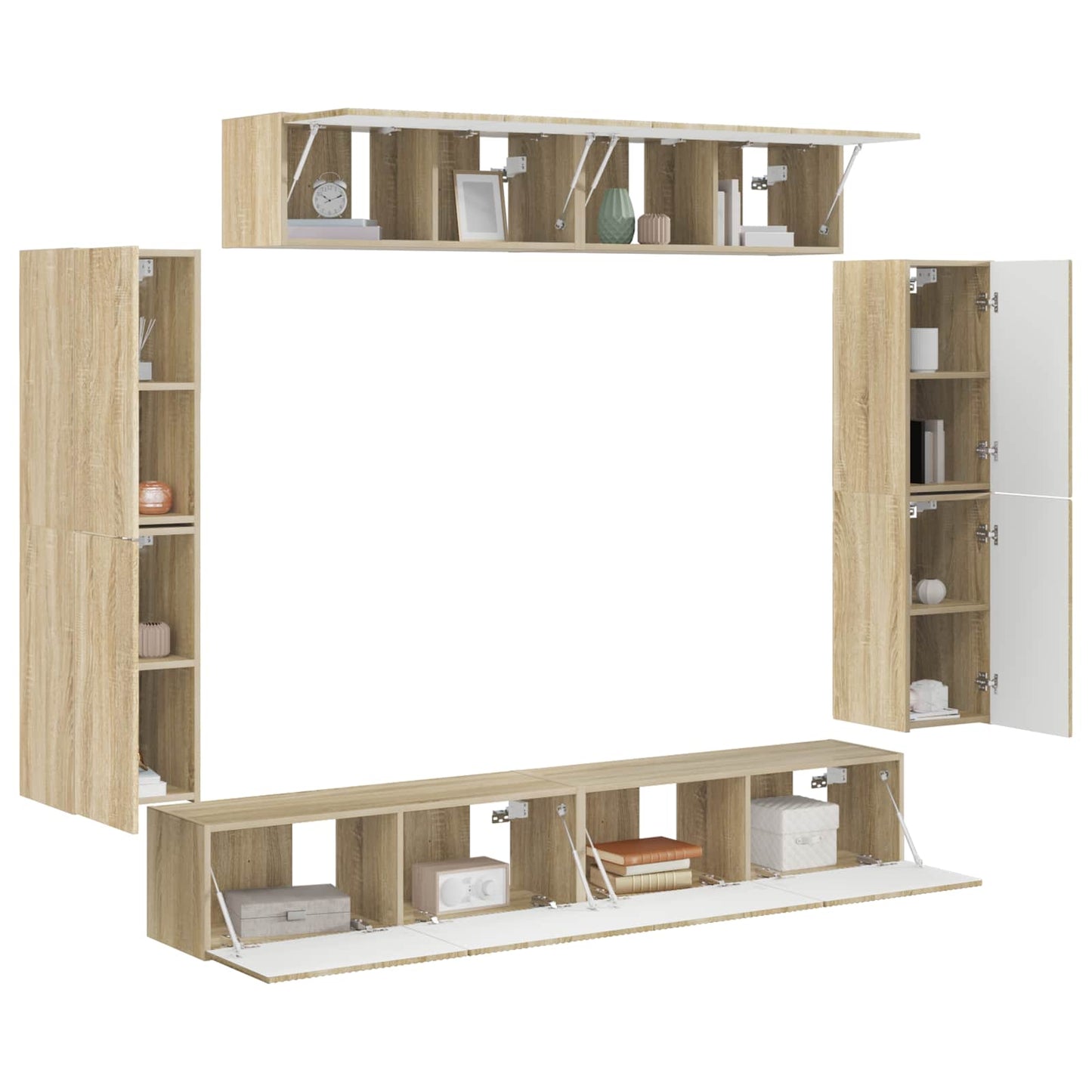 TV-Schränk 8 pcs Sonoma-Eiche