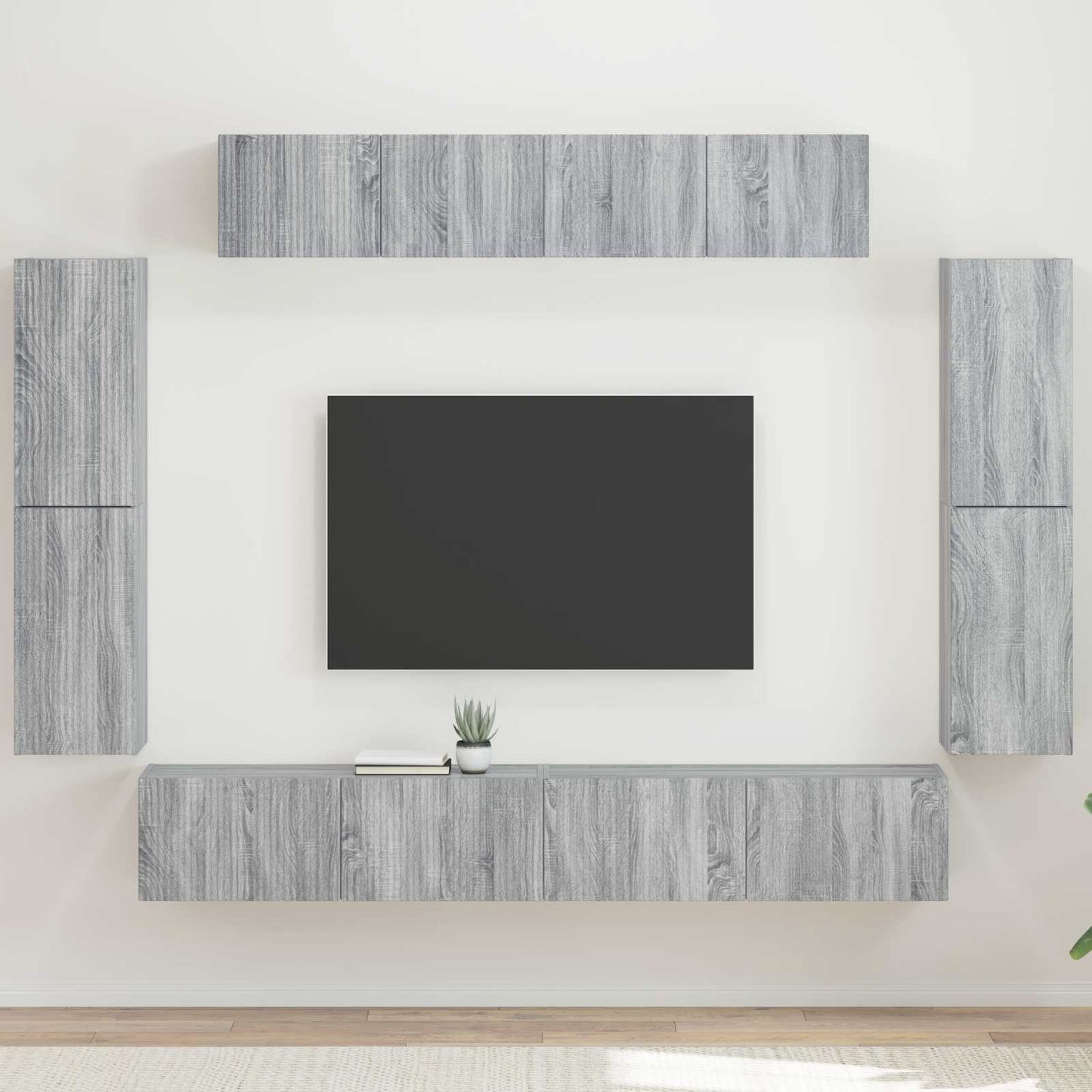 TV-Schränk 8 pcs Graues Sonoma