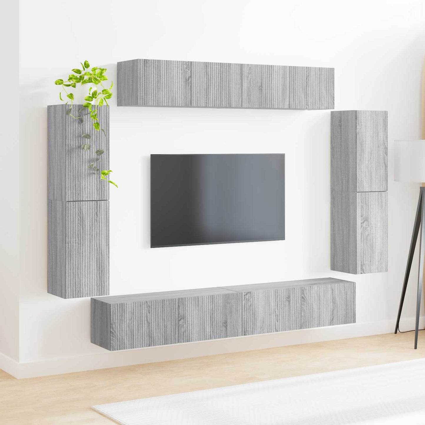 TV-Schränk 8 pcs Graues Sonoma