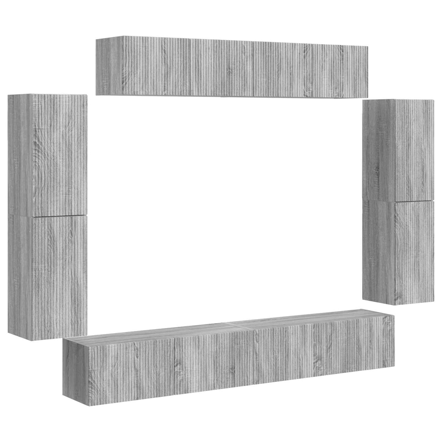 TV-Schränk 8 pcs Graues Sonoma