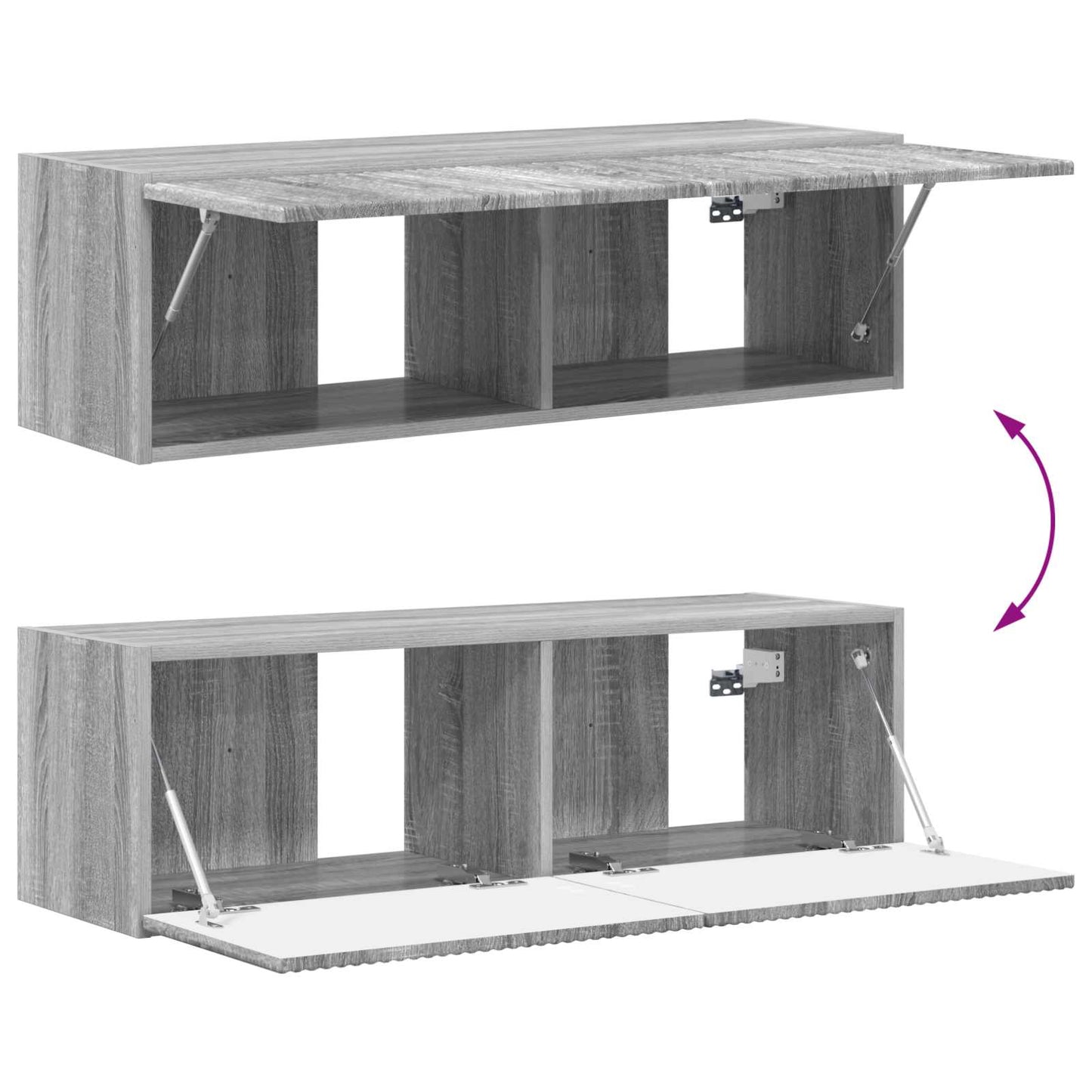 TV-Schränk 8 pcs Graues Sonoma