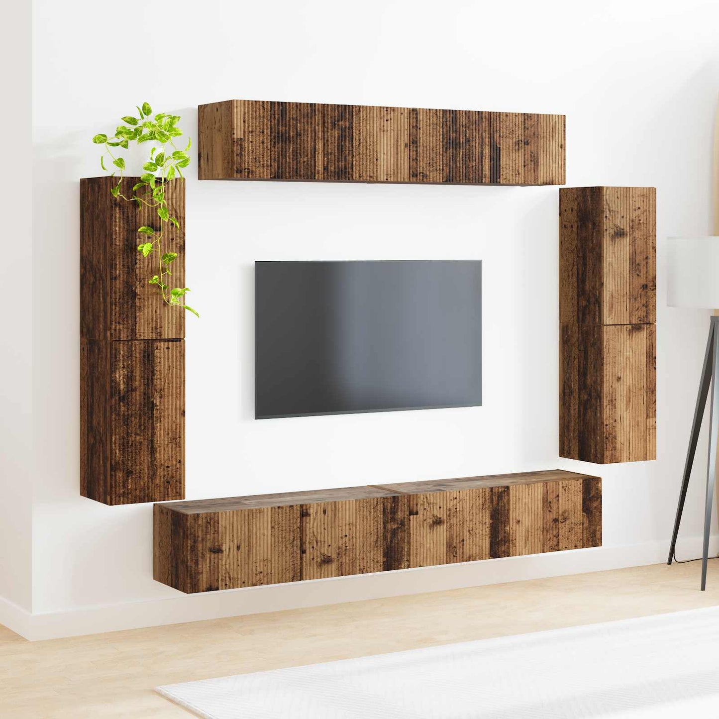 TV-Schränk 8 pcs Altholz