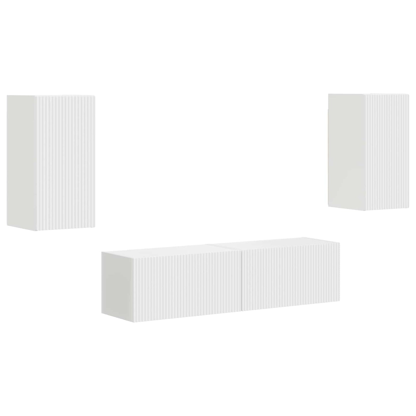 TV-Schrankset 4 pcs Weiß Holzwerkstoff