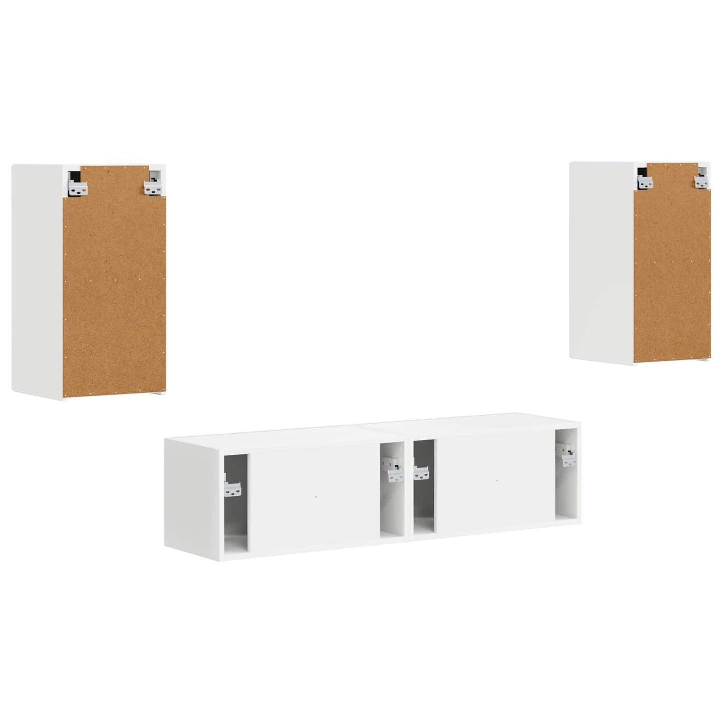 TV-Schrankset 4 pcs Weiß Holzwerkstoff