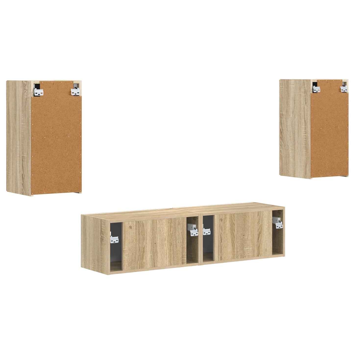 TV-Schrankset 4 pcs Sonoma-Eiche Holzwerkstoff