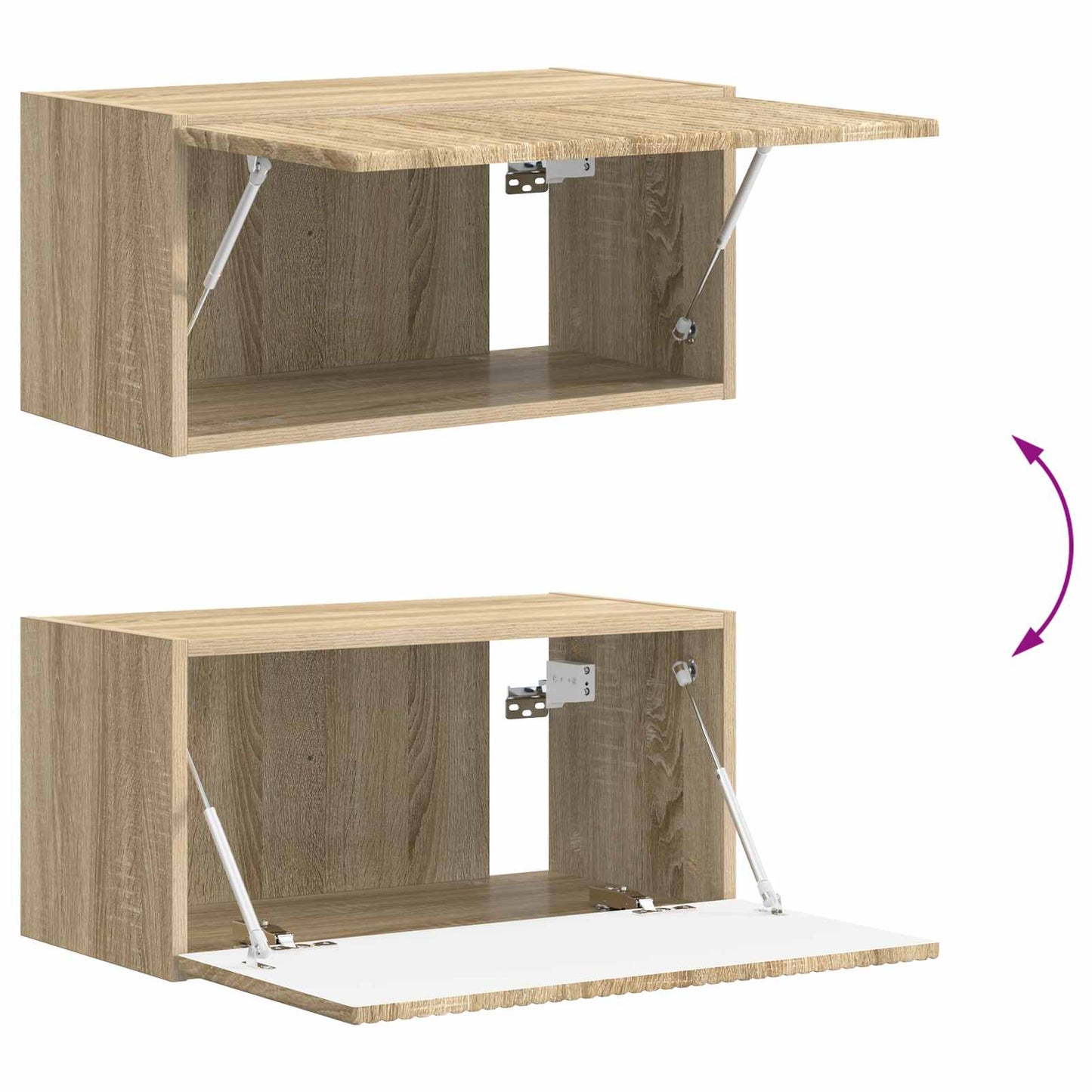 TV-Schrankset 4 pcs Sonoma-Eiche Holzwerkstoff