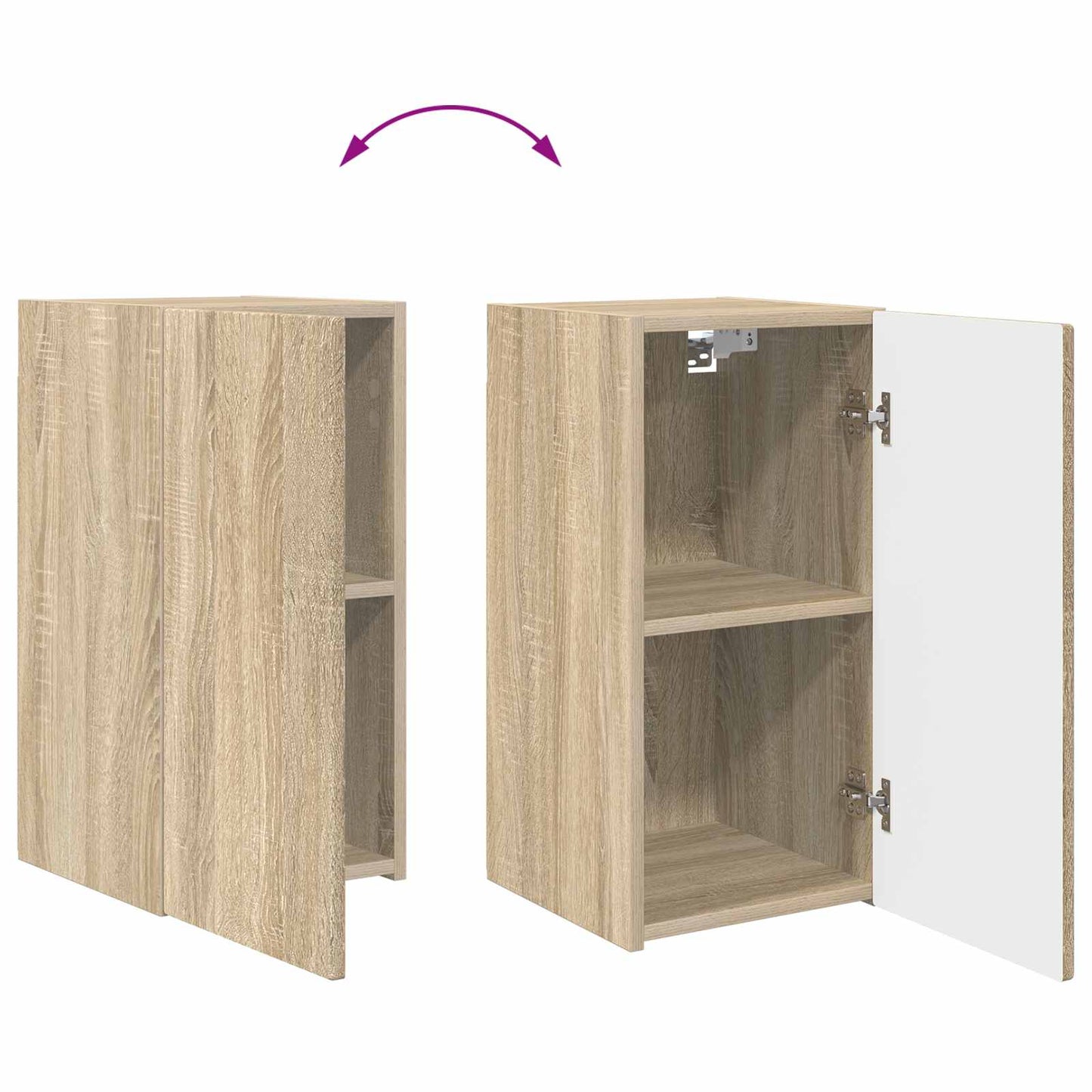 TV-Schrankset 4 pcs Sonoma-Eiche Holzwerkstoff