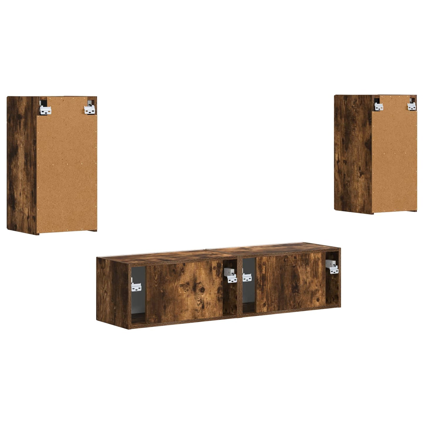 TV-Schrankset 4 pcs Geräucherte Eiche Holzwerkstoff