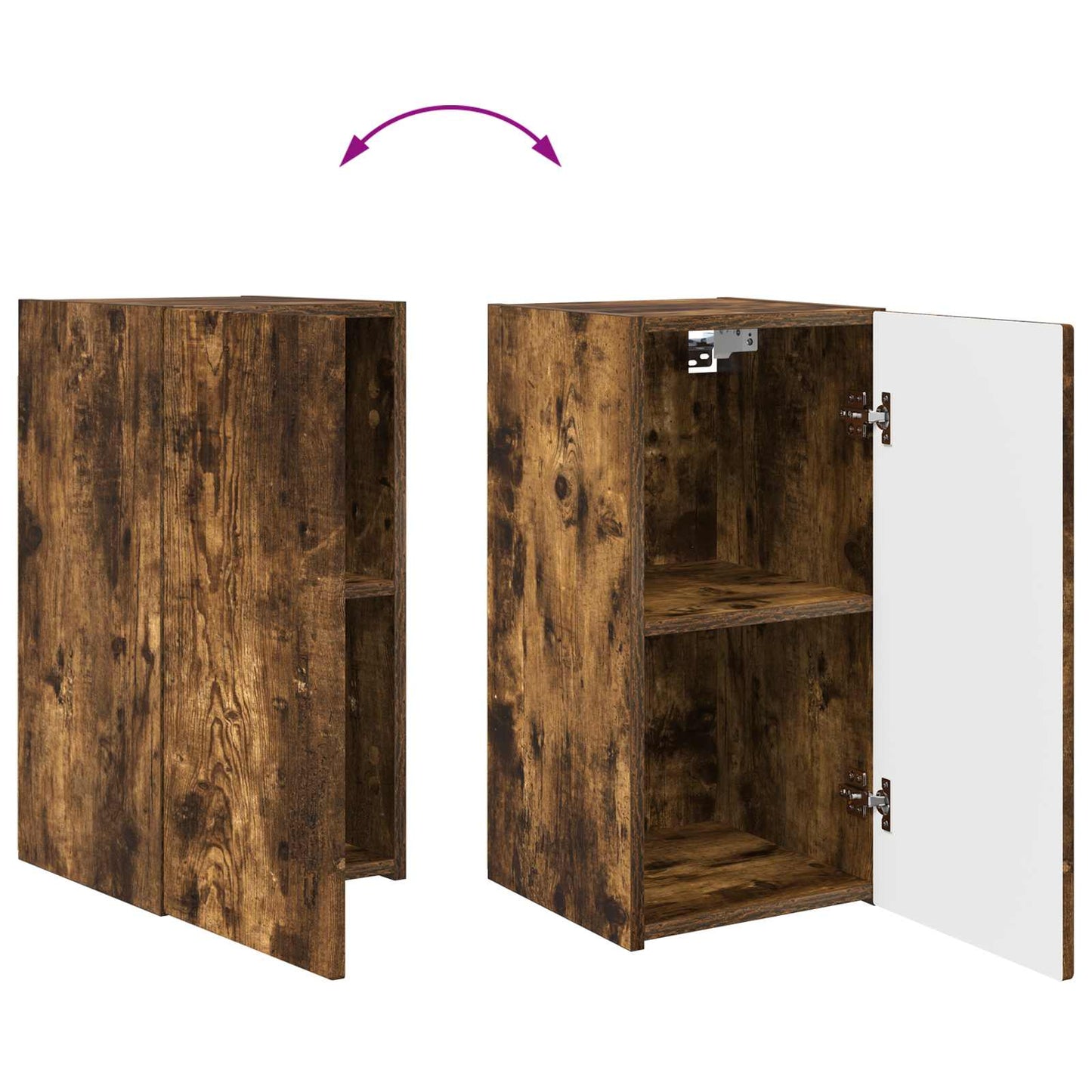 TV-Schrankset 4 pcs Geräucherte Eiche Holzwerkstoff