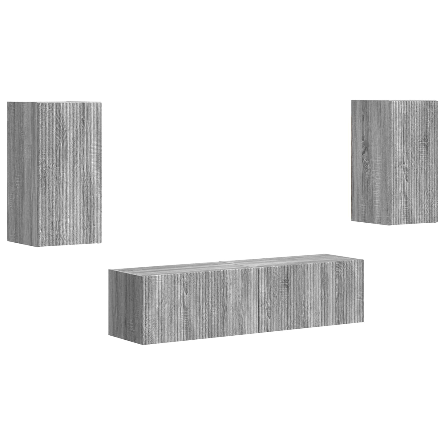 TV-Schrankset 4 pcs Graues Sonoma Holzwerkstoff