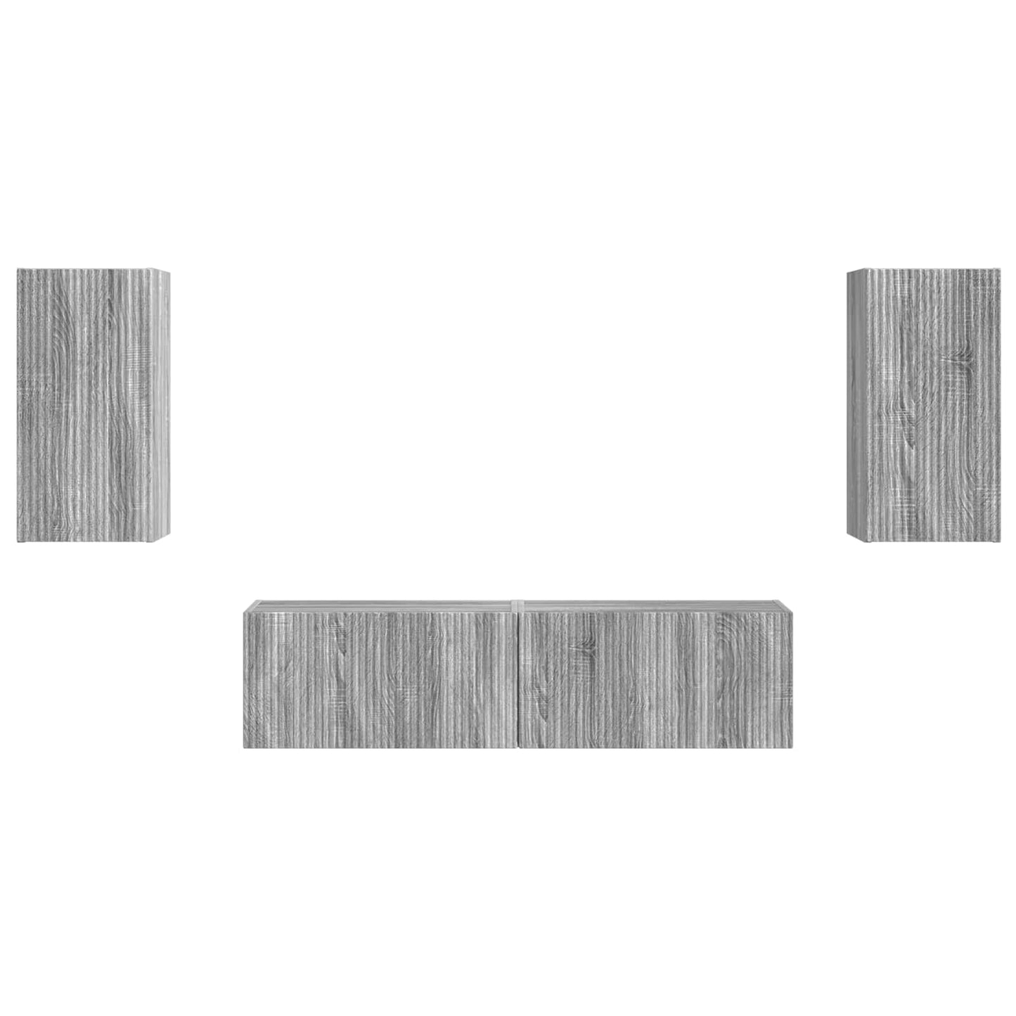TV-Schrankset 4 pcs Graues Sonoma Holzwerkstoff