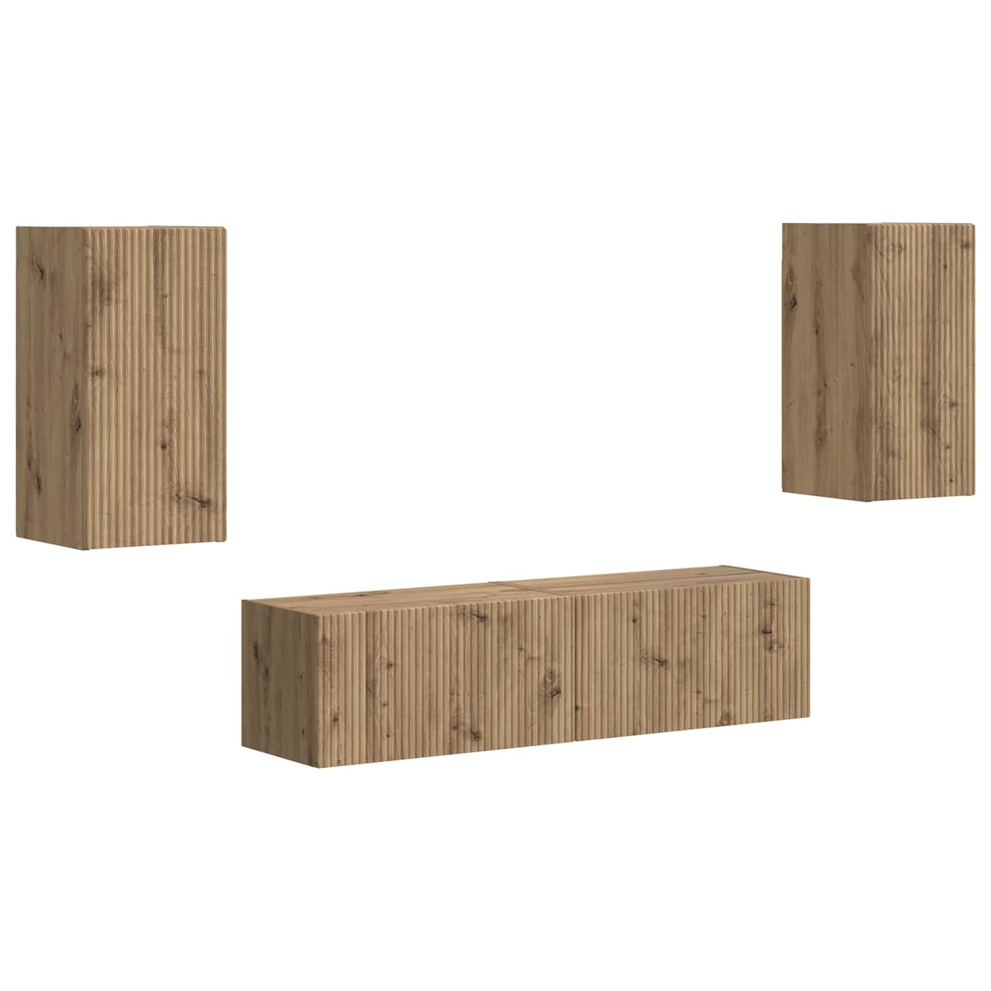 TV-Schrankset 4 pcs Artisan-Eiche Holzwerkstoff