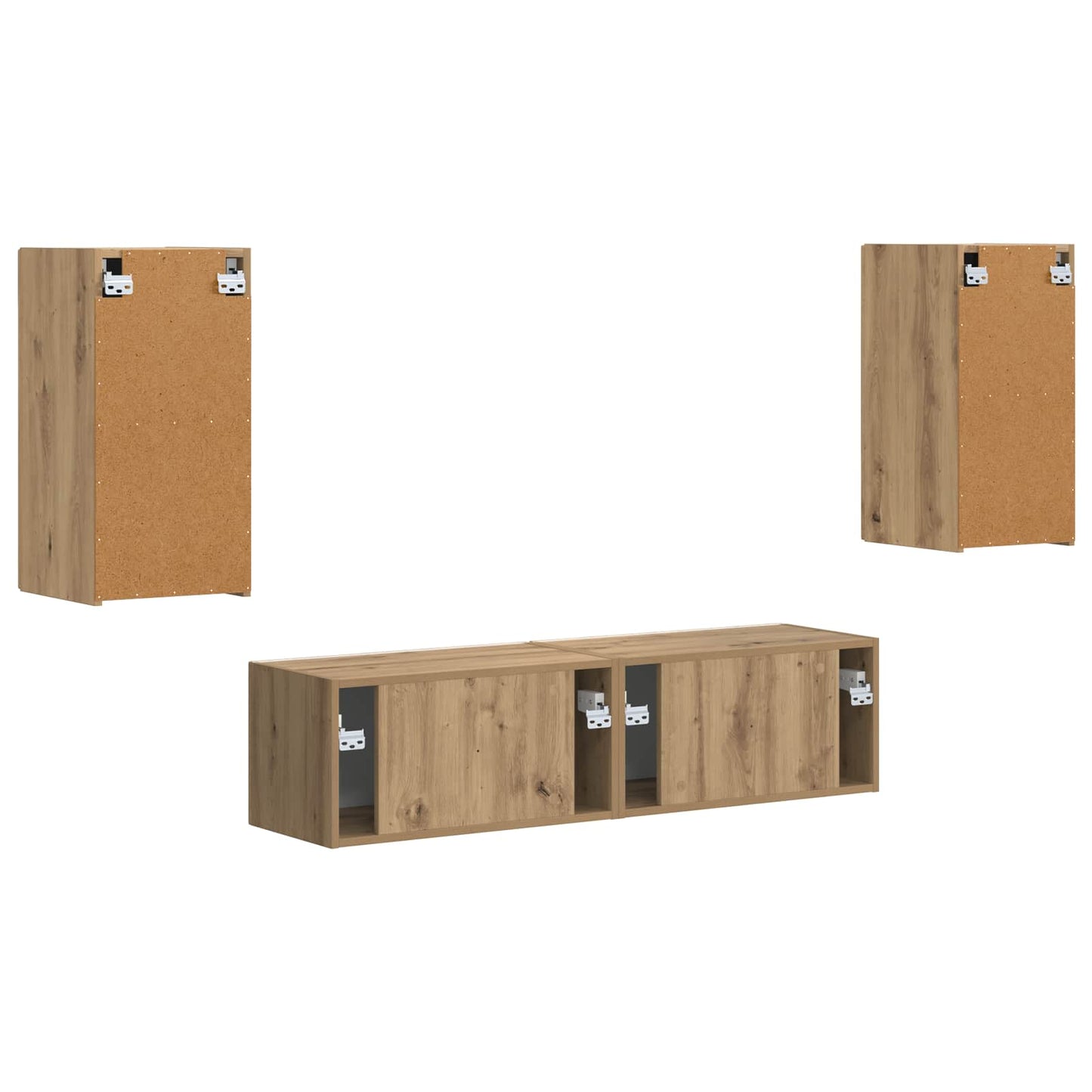 TV-Schrankset 4 pcs Artisan-Eiche Holzwerkstoff