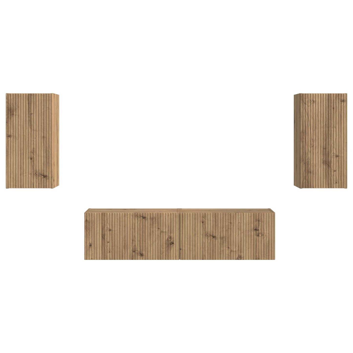 TV-Schrankset 4 pcs Artisan-Eiche Holzwerkstoff