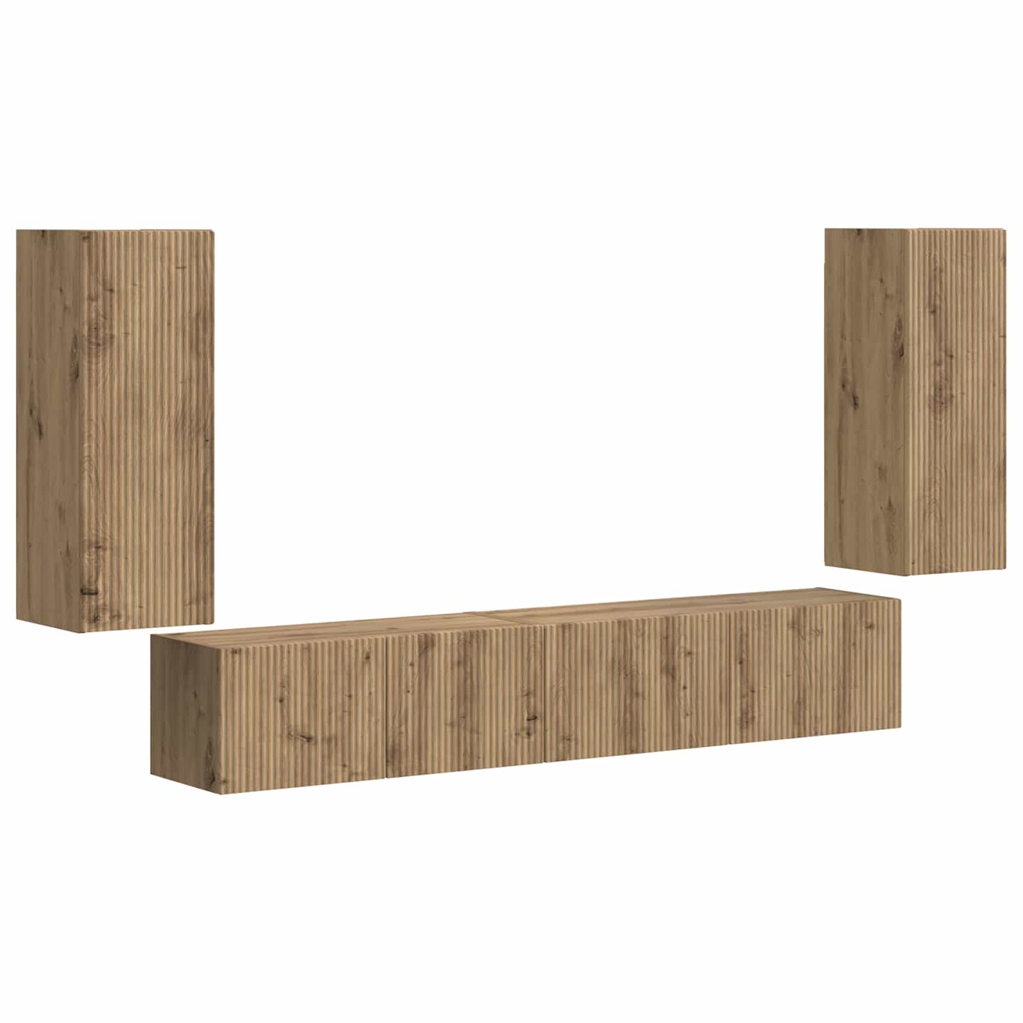 TV-Schrankset 4 pcs Artisan-Eiche Holzwerkstoff