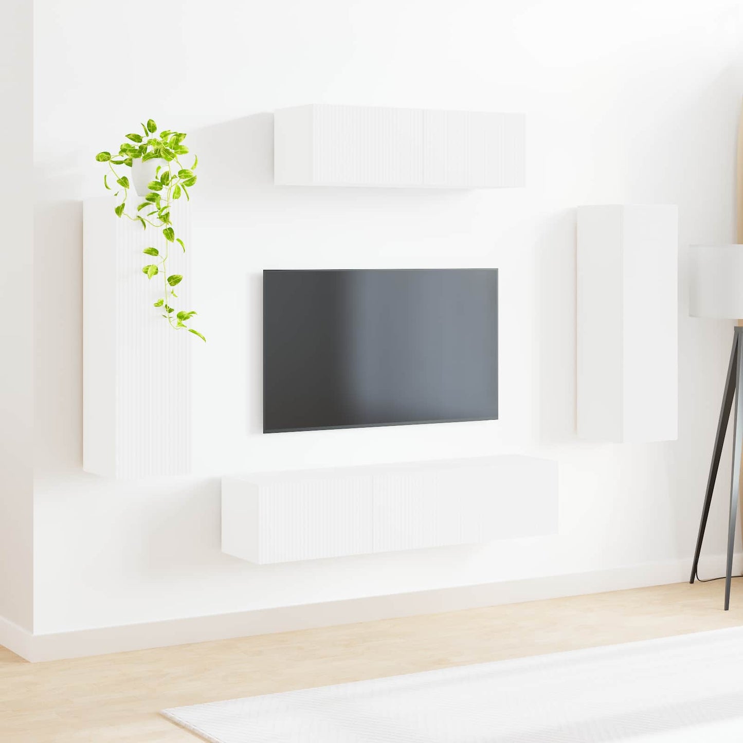 TV-Schränk 5 pcs Weiß