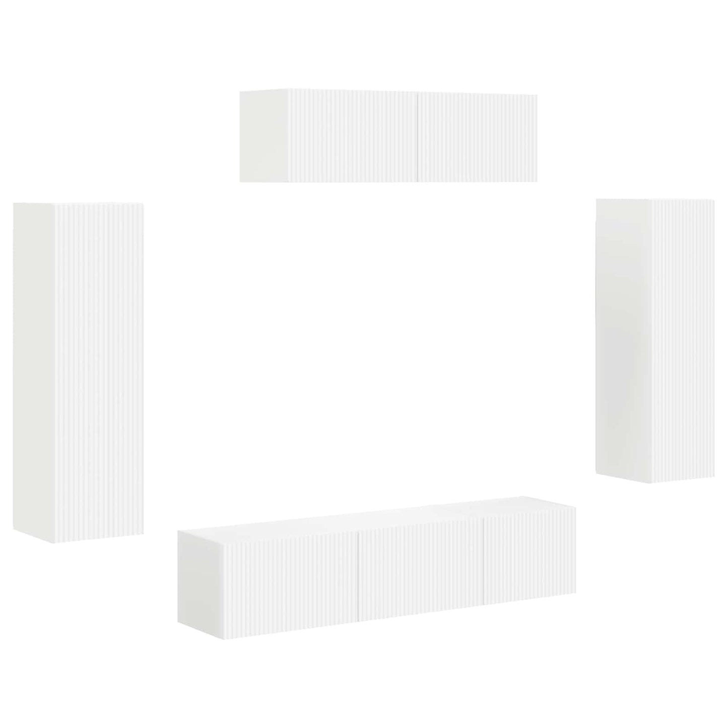 TV-Schränk 5 pcs Weiß