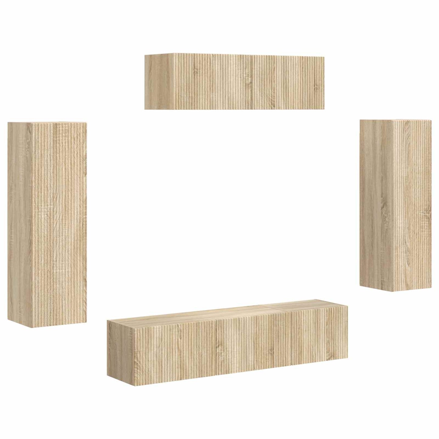 TV-Schränk 5 pcs Sonoma-Eiche