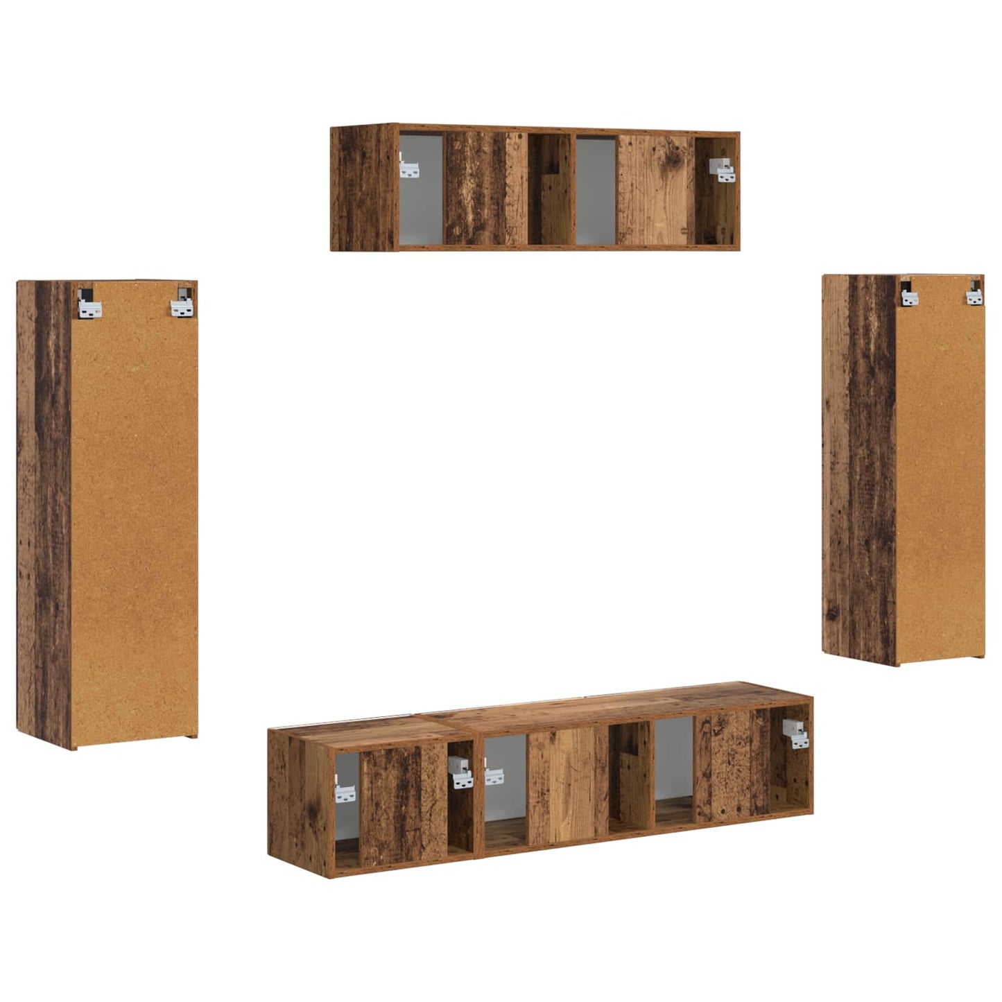 TV-Schränk 5 pcs Altholz