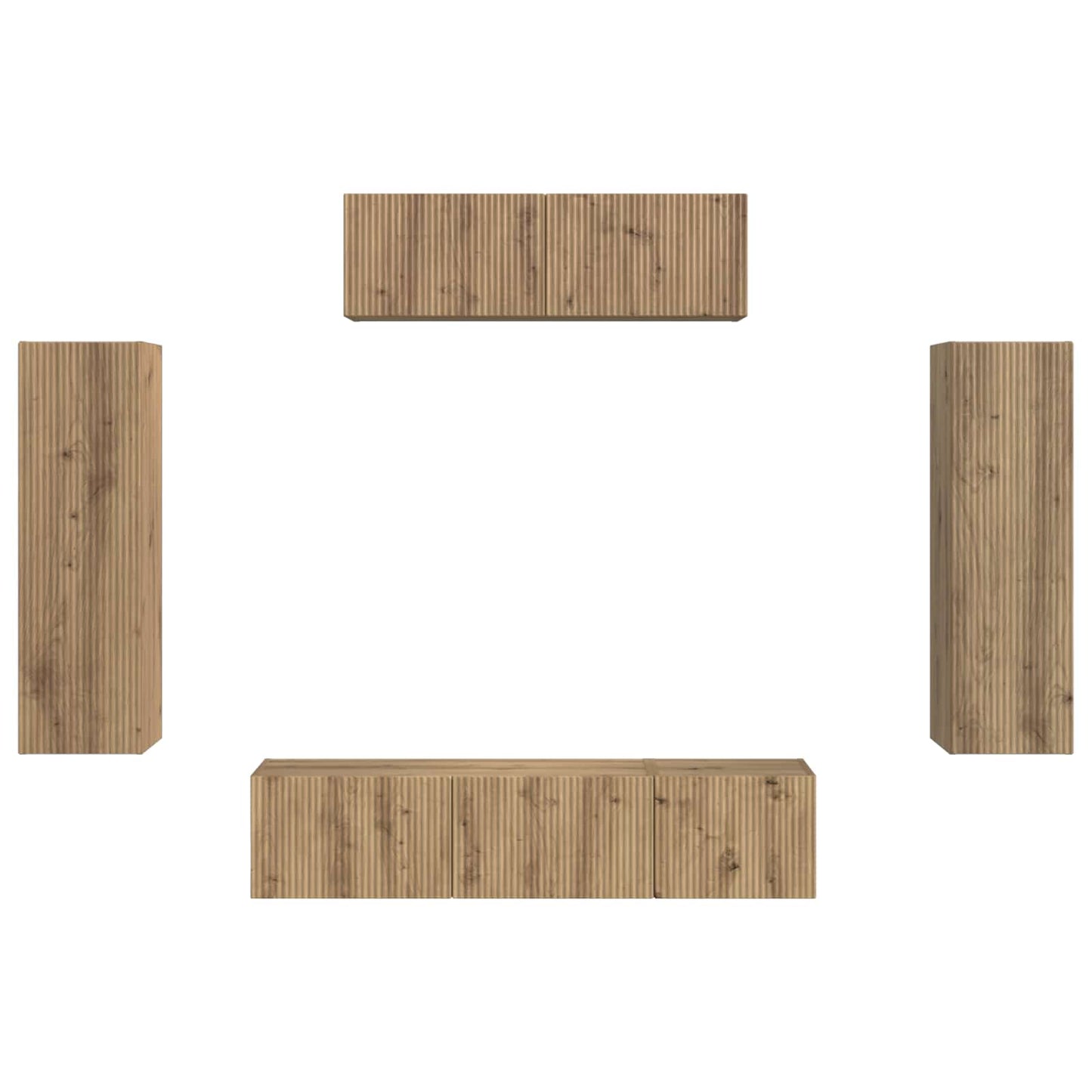 TV-Schränk 5 pcs Artisan-Eiche
