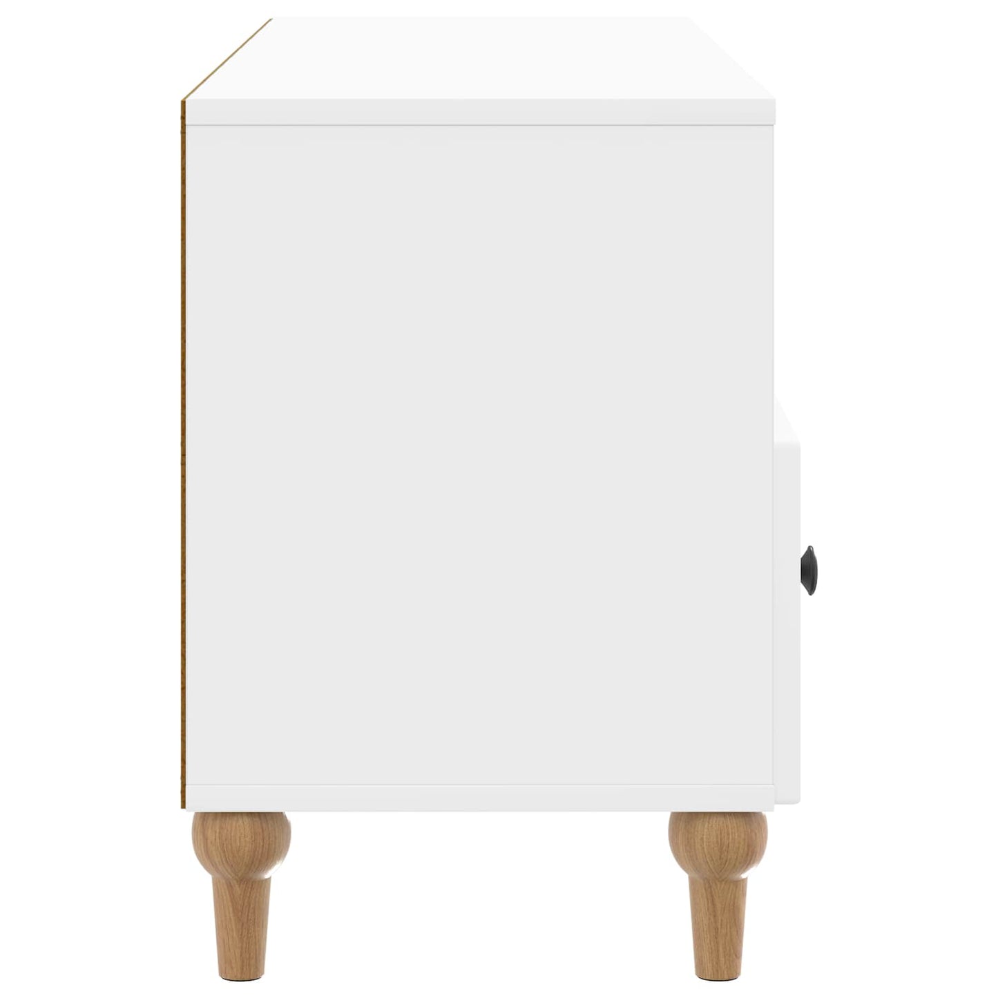 TV-Schränk Hochglanz Weiß 102 x 34,5 x 50 cm Holzwerkstoff