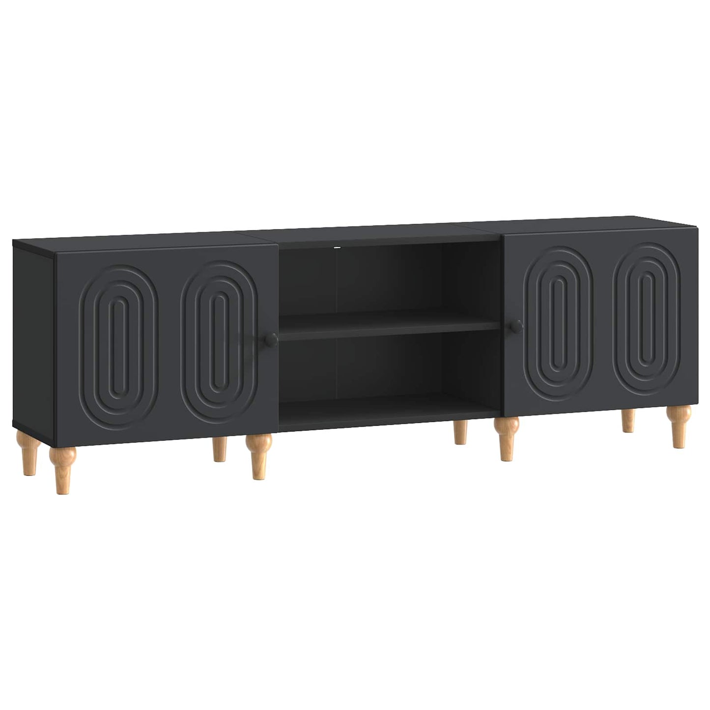 TV-Schränk Schwarz 150 x 31 x 50 cm Holzwerkstoff