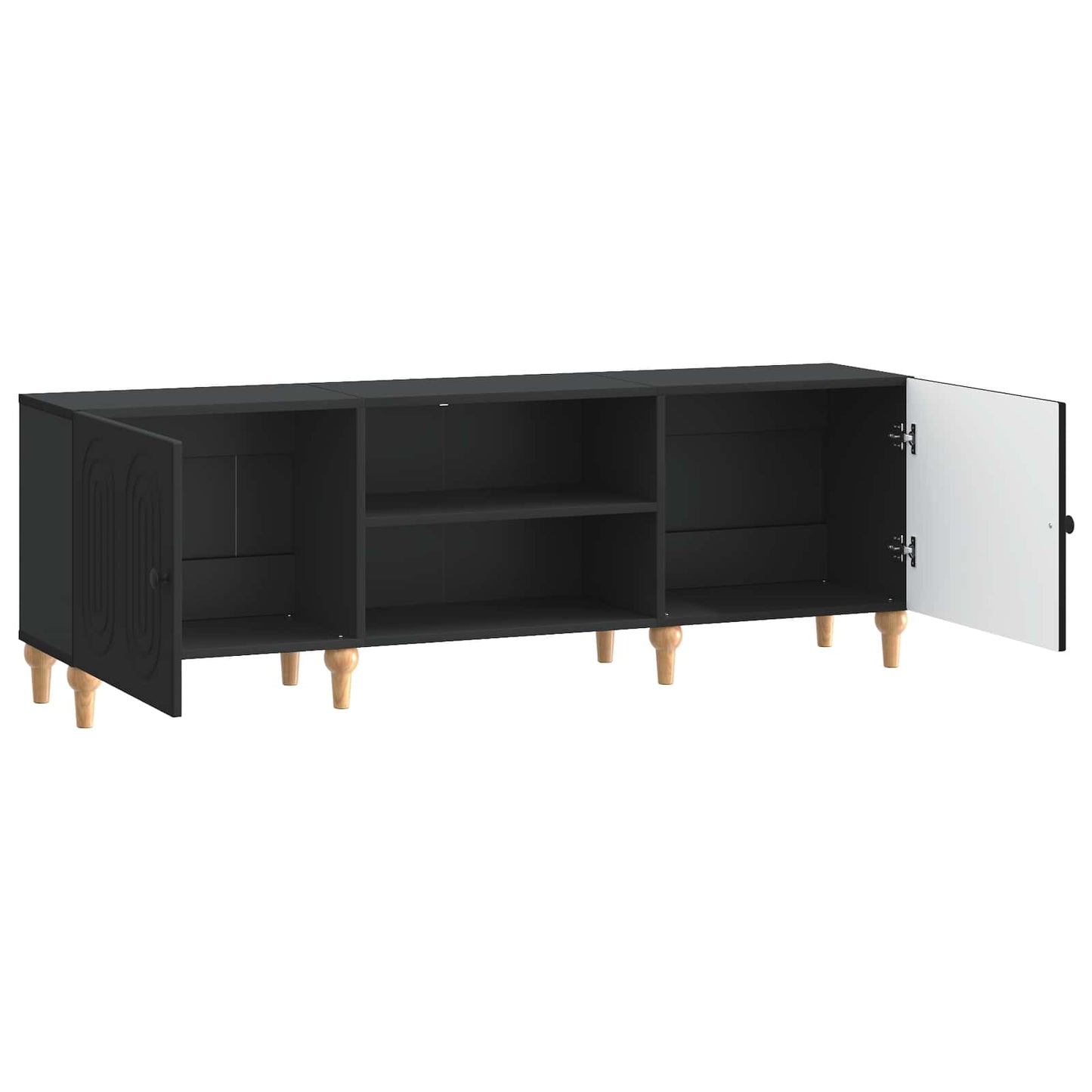 TV-Schränk Schwarz 150 x 31 x 50 cm Holzwerkstoff