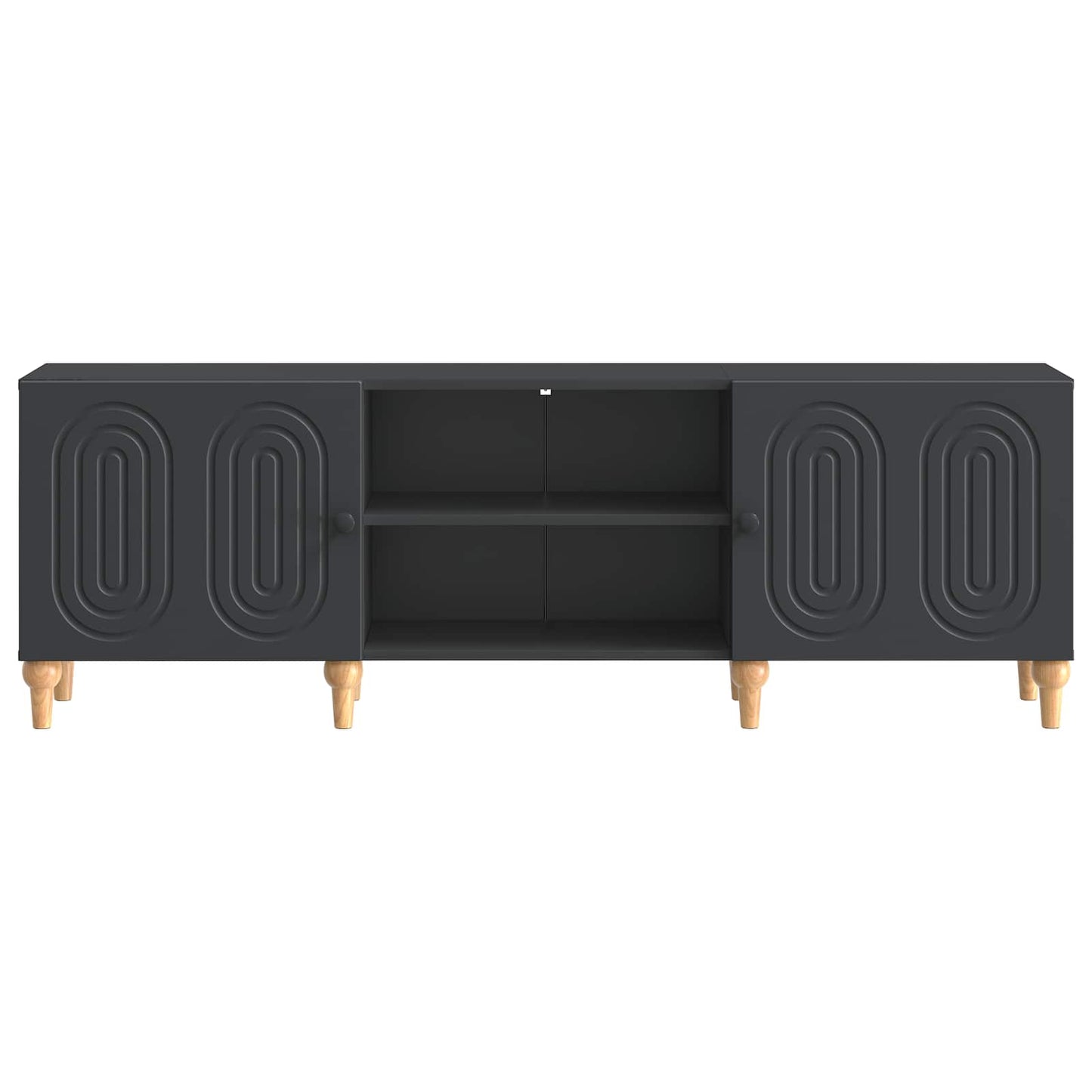 TV-Schränk Schwarz 150 x 31 x 50 cm Holzwerkstoff