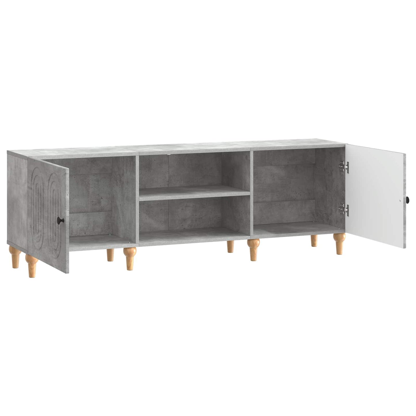 TV-Schränk Betongrau 150 x 31 x 50 cm Holzwerkstoff