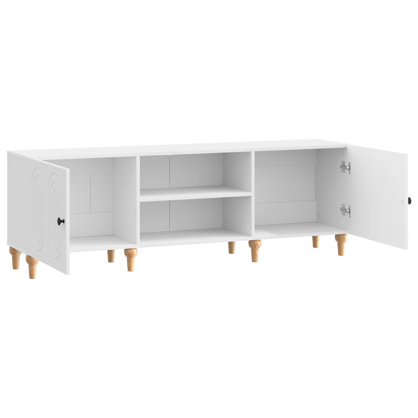 TV-Schränk Hochglanz Weiß 150 x 31 x 50 cm Holzwerkstoff
