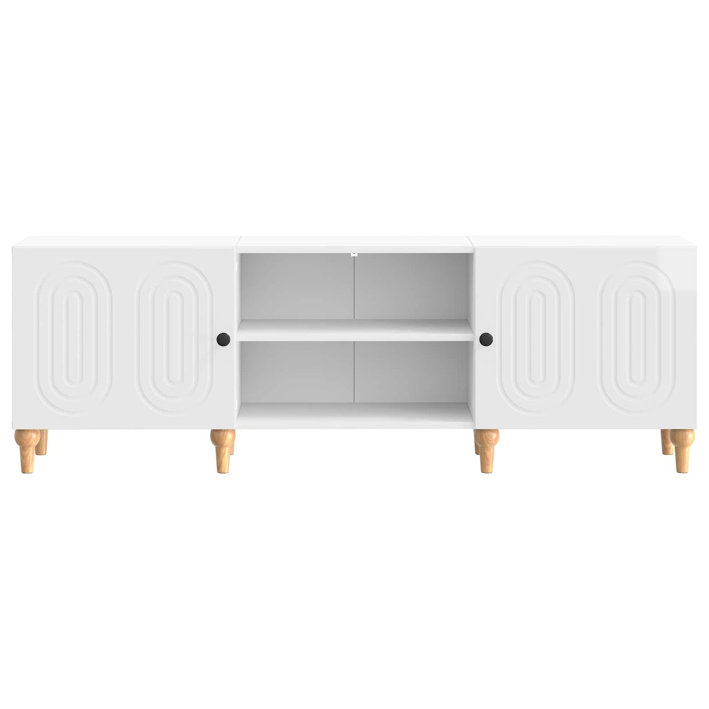 TV-Schränk Hochglanz Weiß 150 x 31 x 50 cm Holzwerkstoff