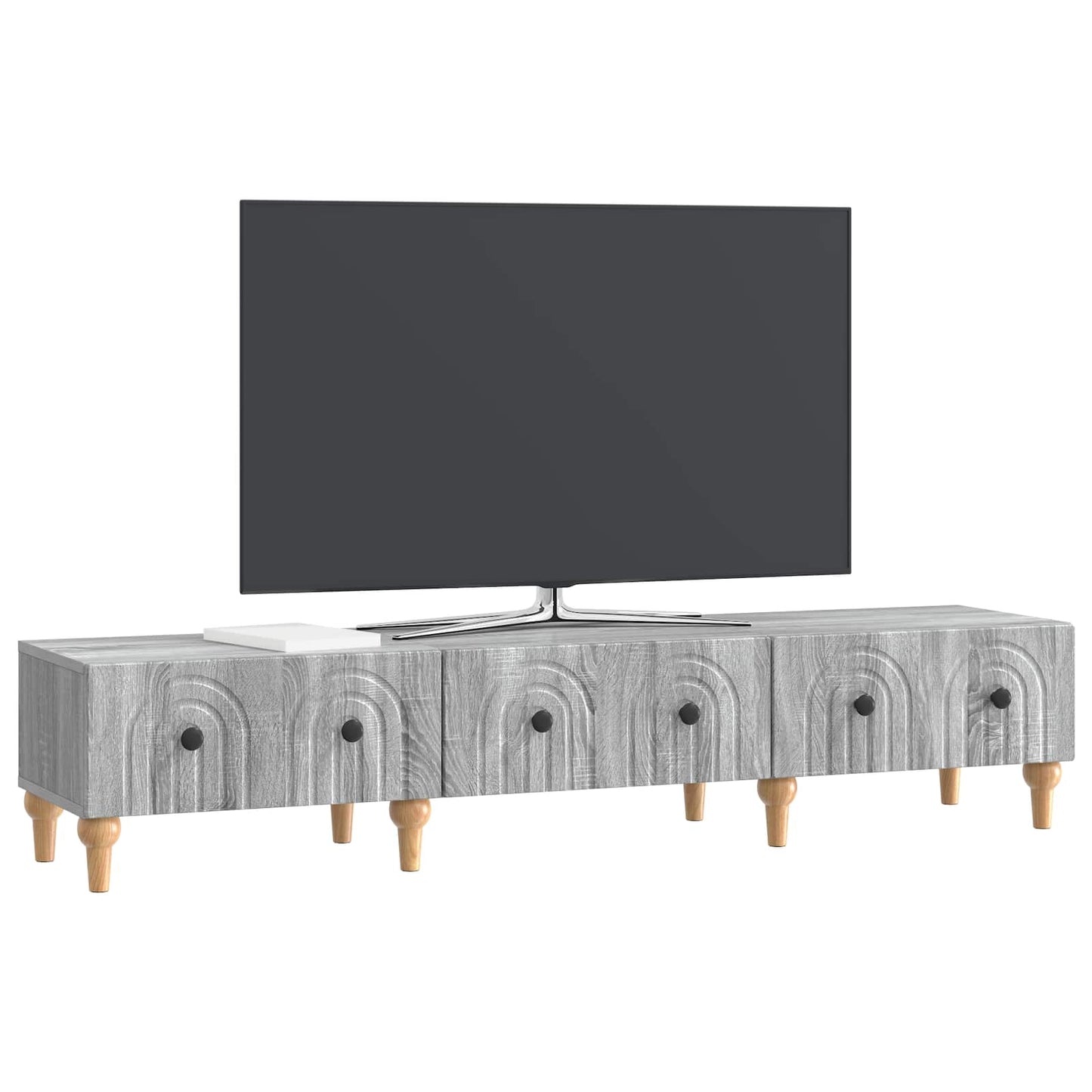 TV-Schränk Graues Sonoma 147 x 34,5 x 30 cm Holzwerkstoff