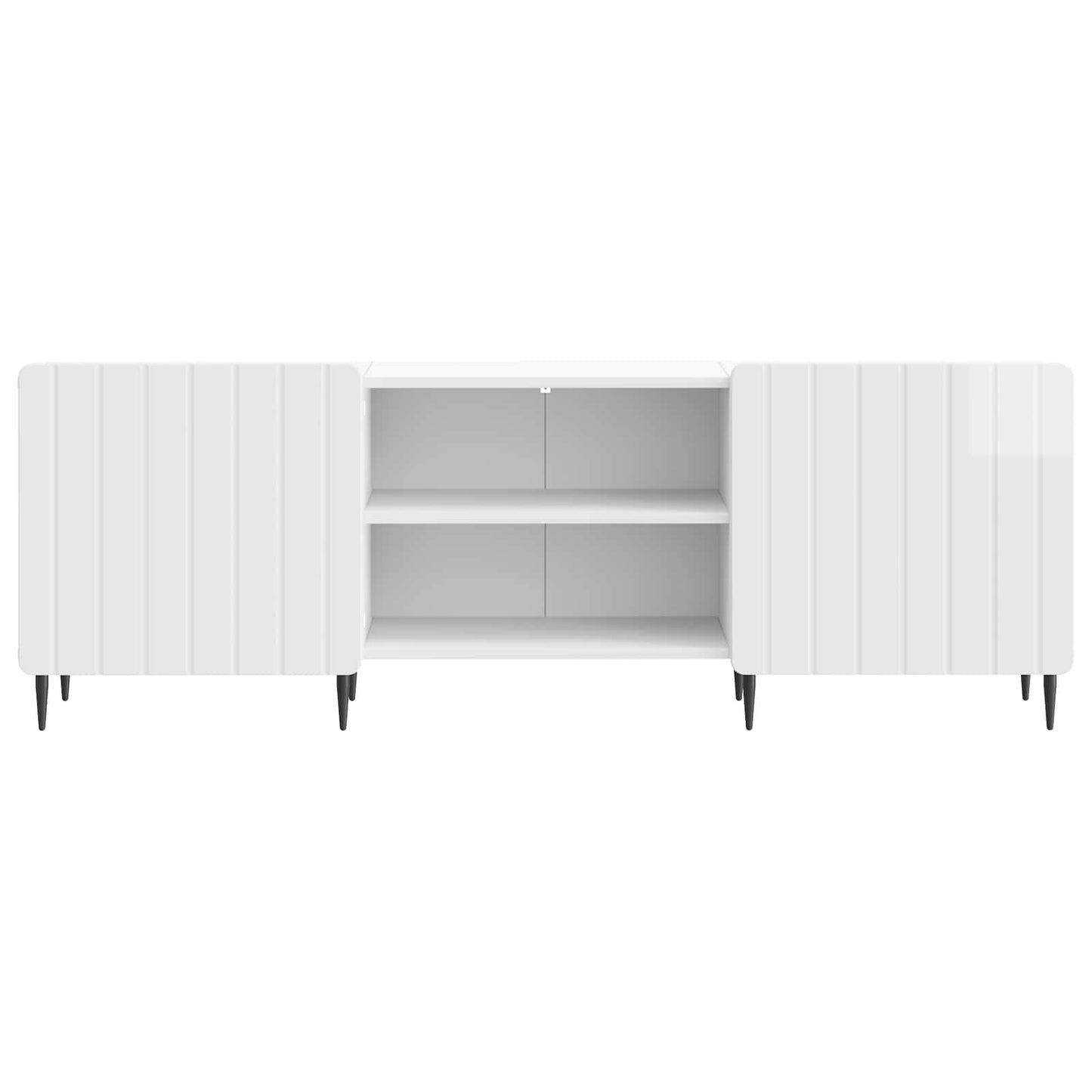 TV-Schränk Hochglanz Weiß 150 x 31 x 52 cm Holzwerkstoff