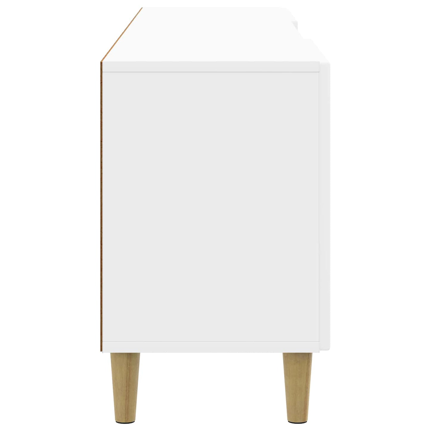 TV-Schränk Hochglanz Weiß 150 x 31 x 50 cm Holzwerkstoff